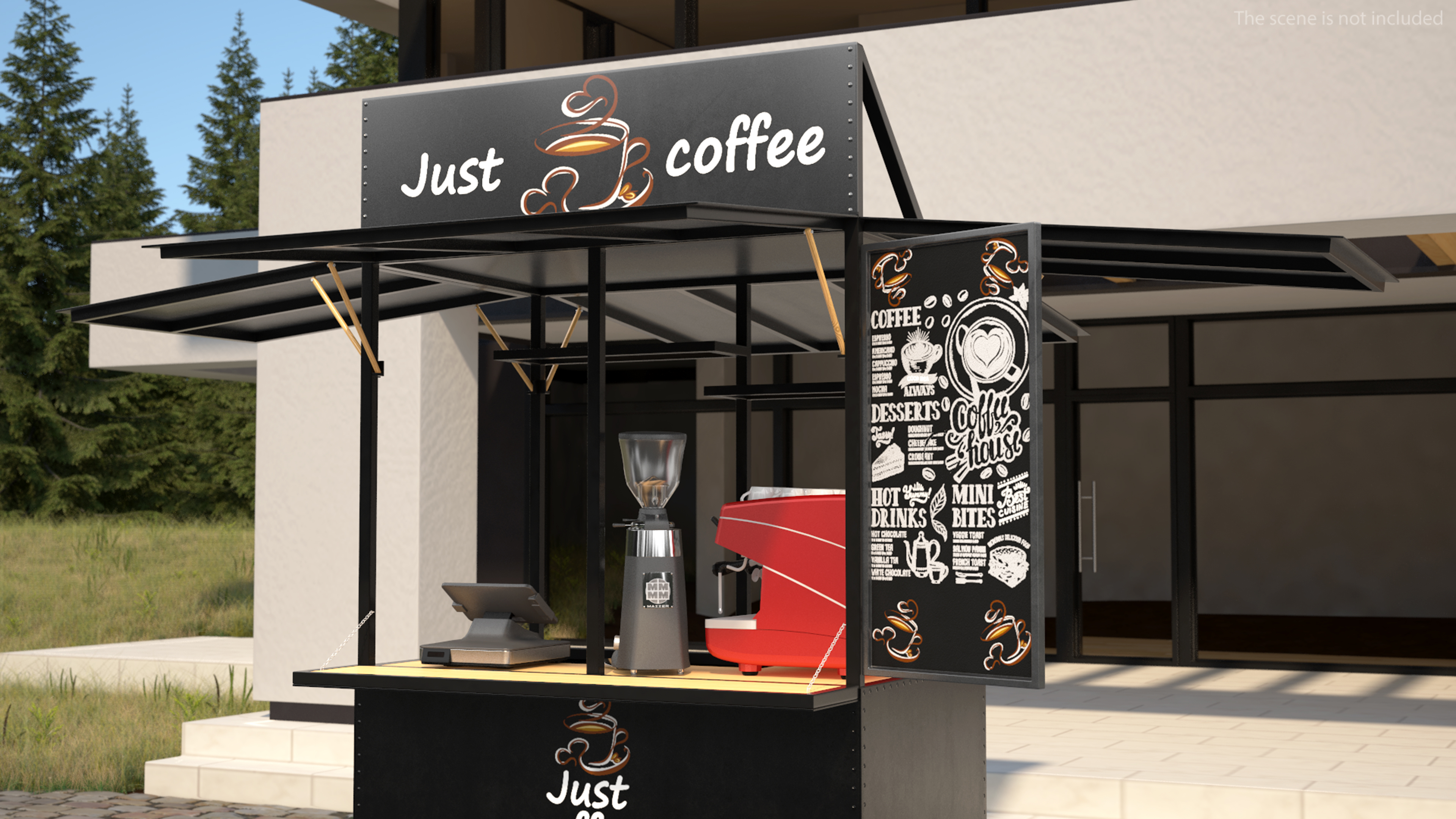 Mobile Coffee Bar 3D