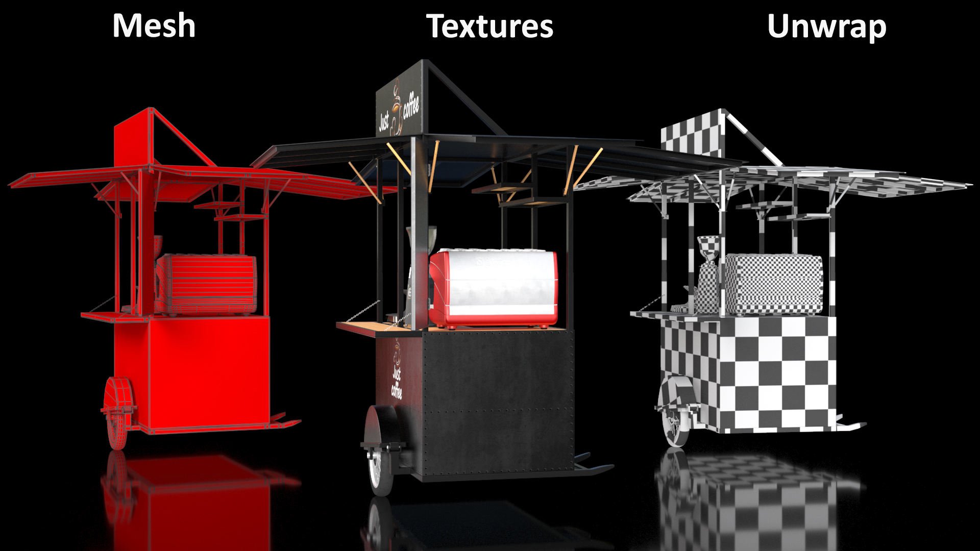 Mobile Coffee Bar 3D