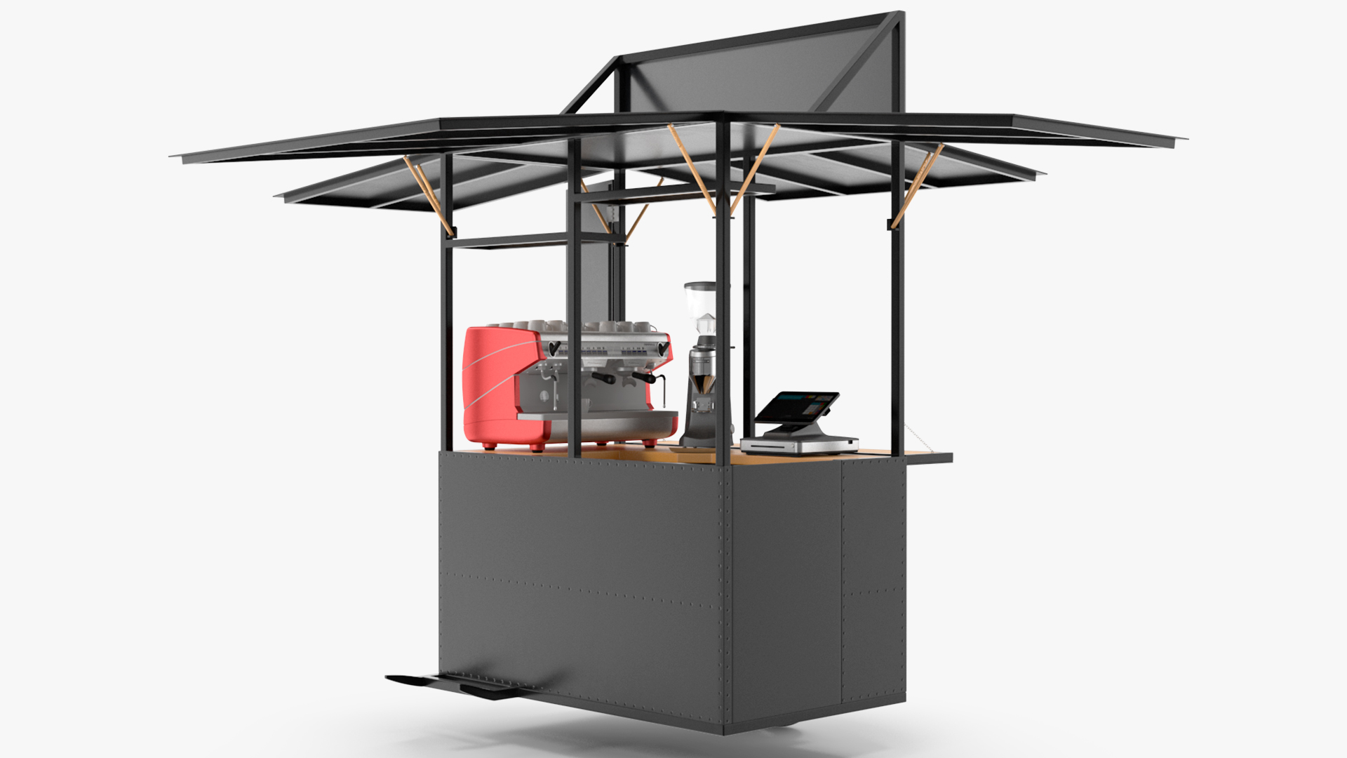 Mobile Coffee Bar 3D