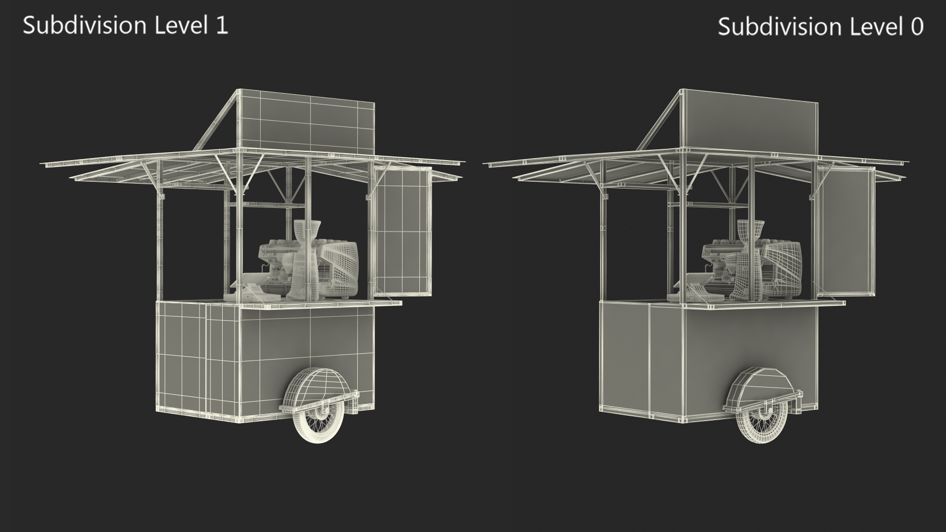 Mobile Coffee Bar 3D