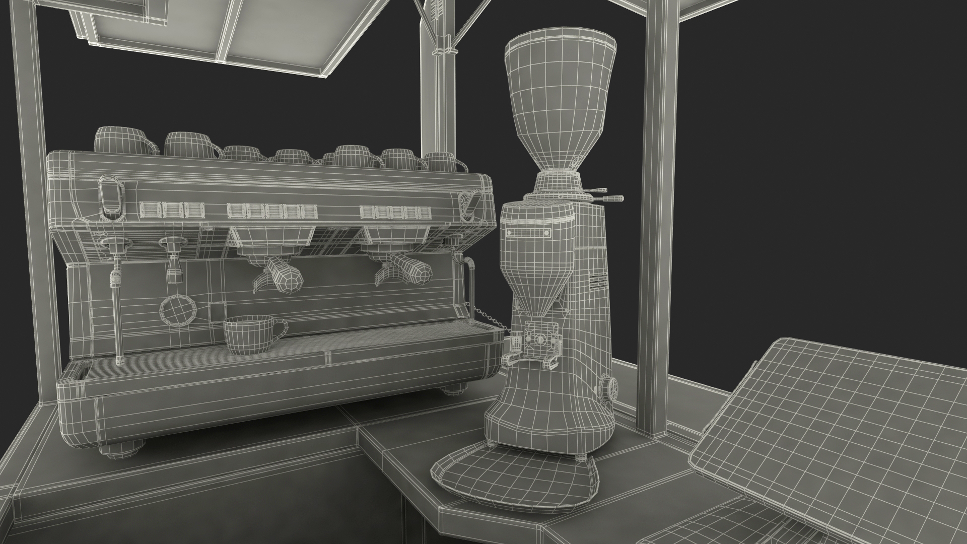 Mobile Coffee Bar 3D