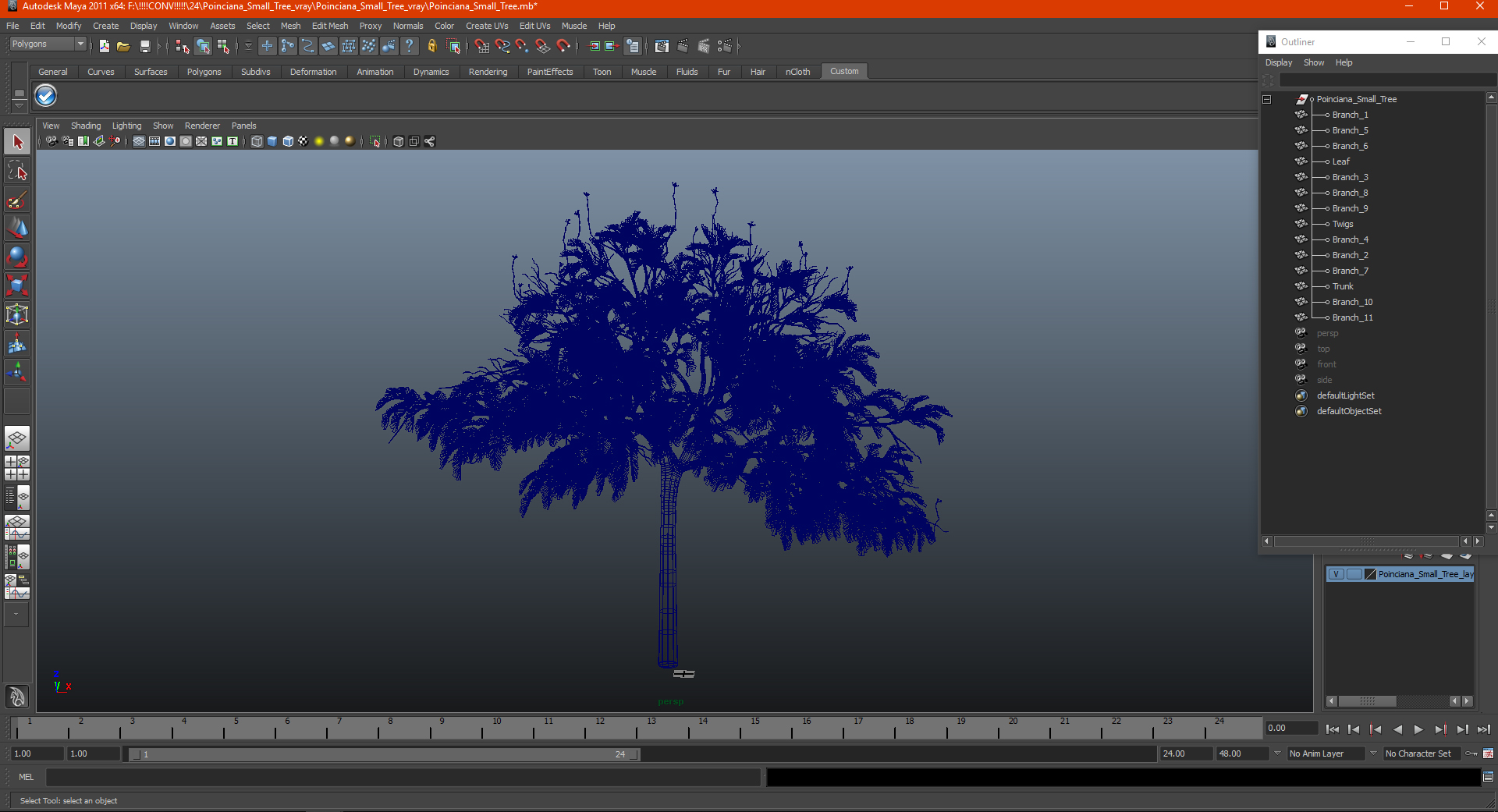 3D model Poinciana Small Tree