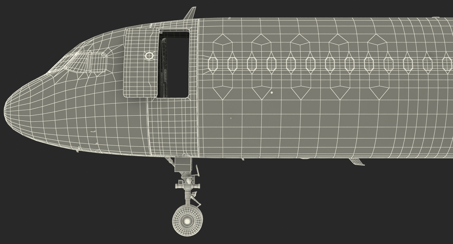 3D model Airbus A321 Delta Airlines with Interior