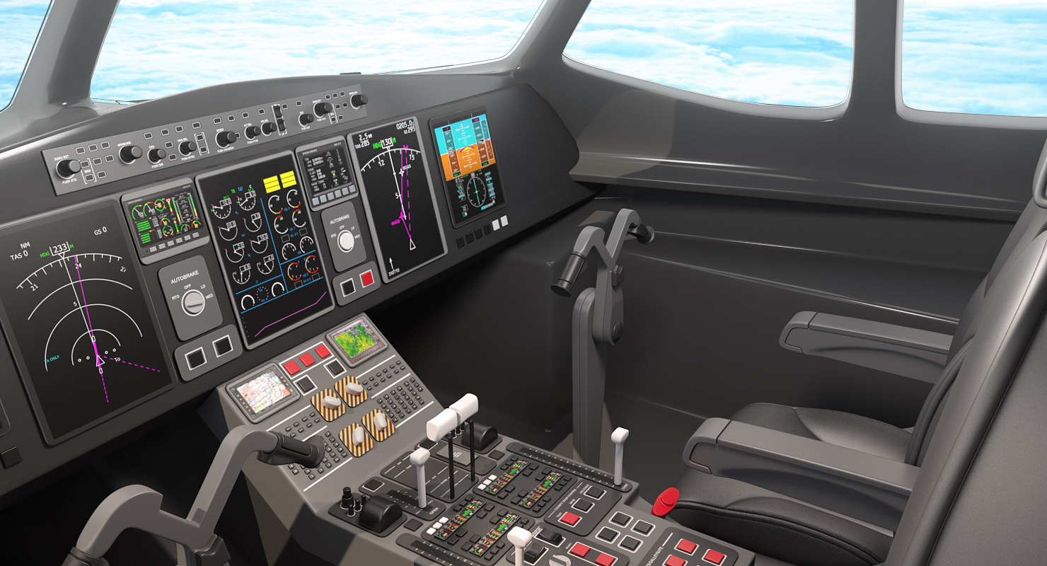 3D model Airbus A321 Delta Airlines with Interior