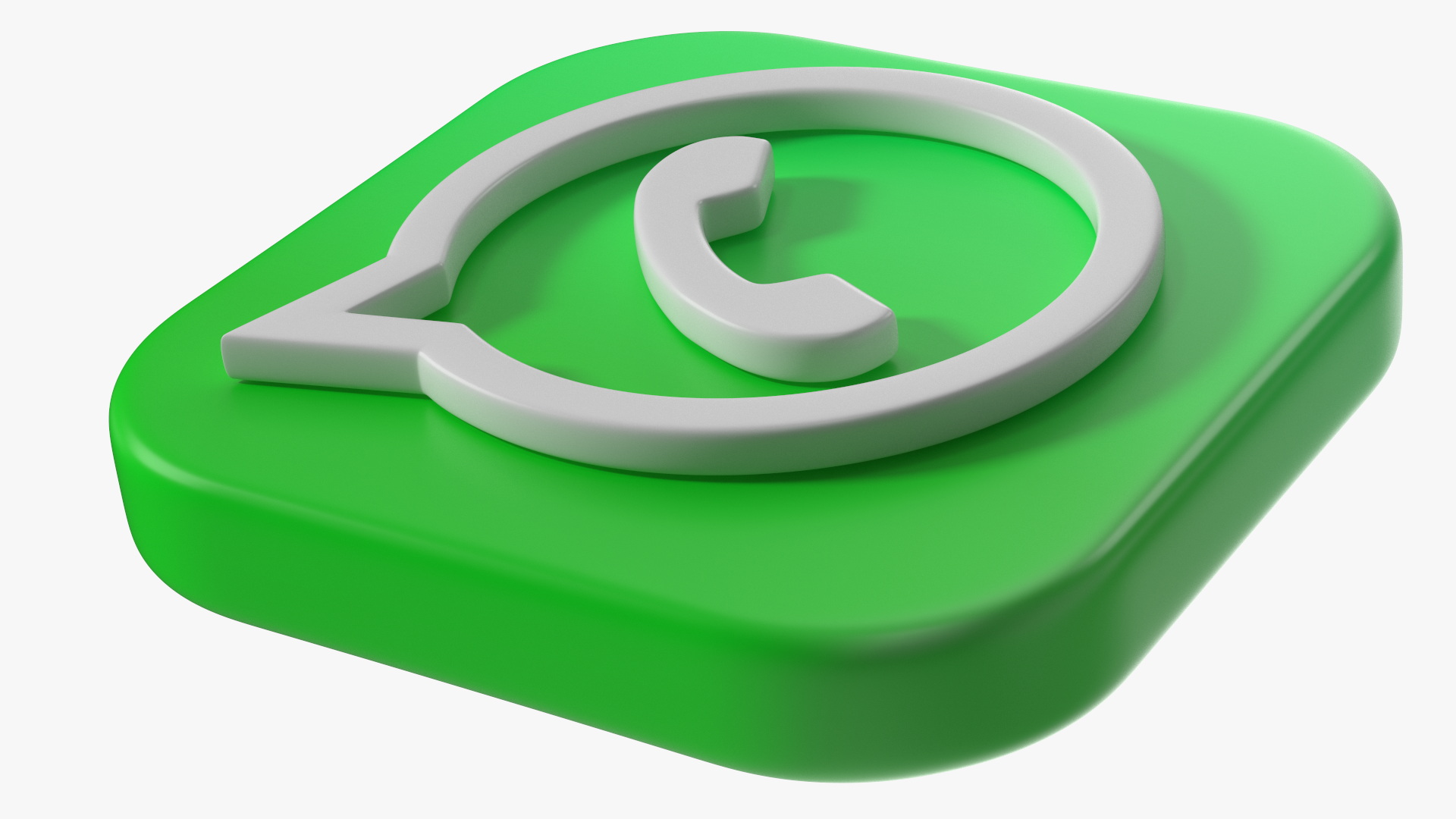 3D Whatsapp Icon model