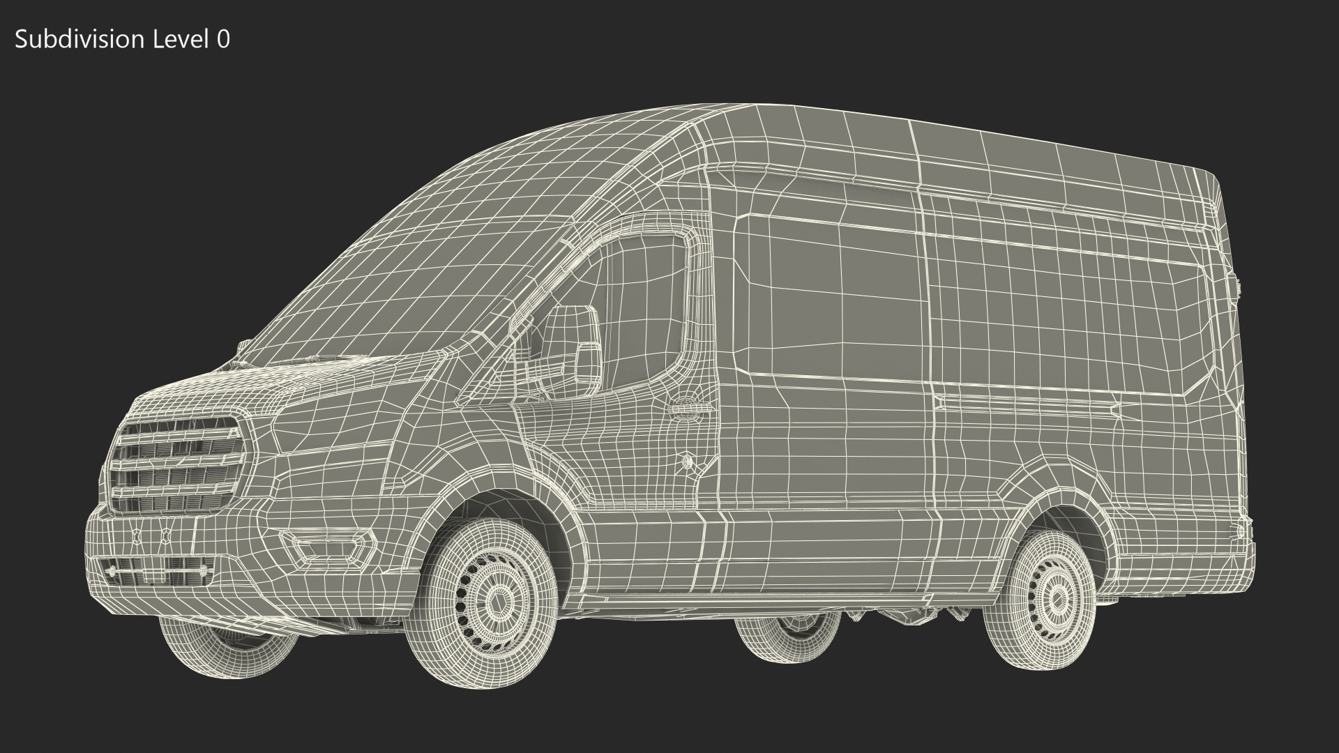 Cargo Van Generic 2020 Rigged 3D model