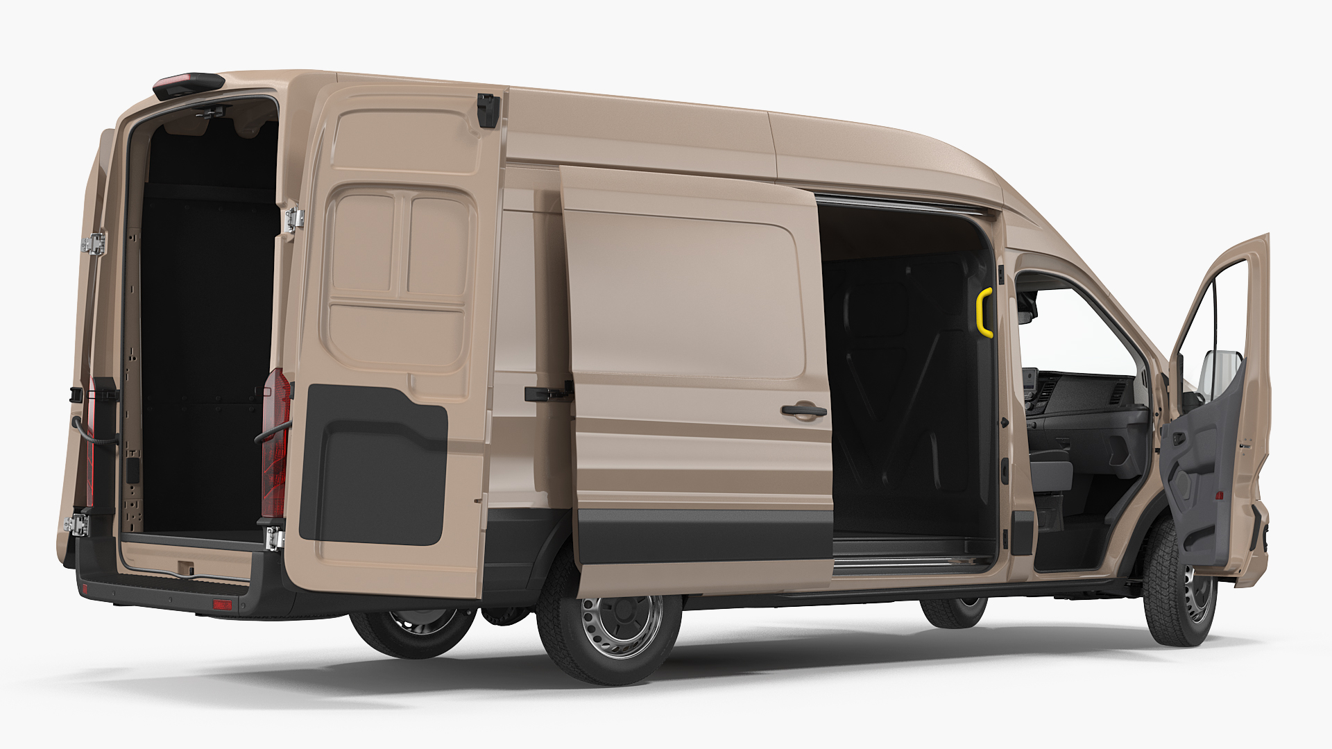 Cargo Van Generic 2020 Rigged 3D model