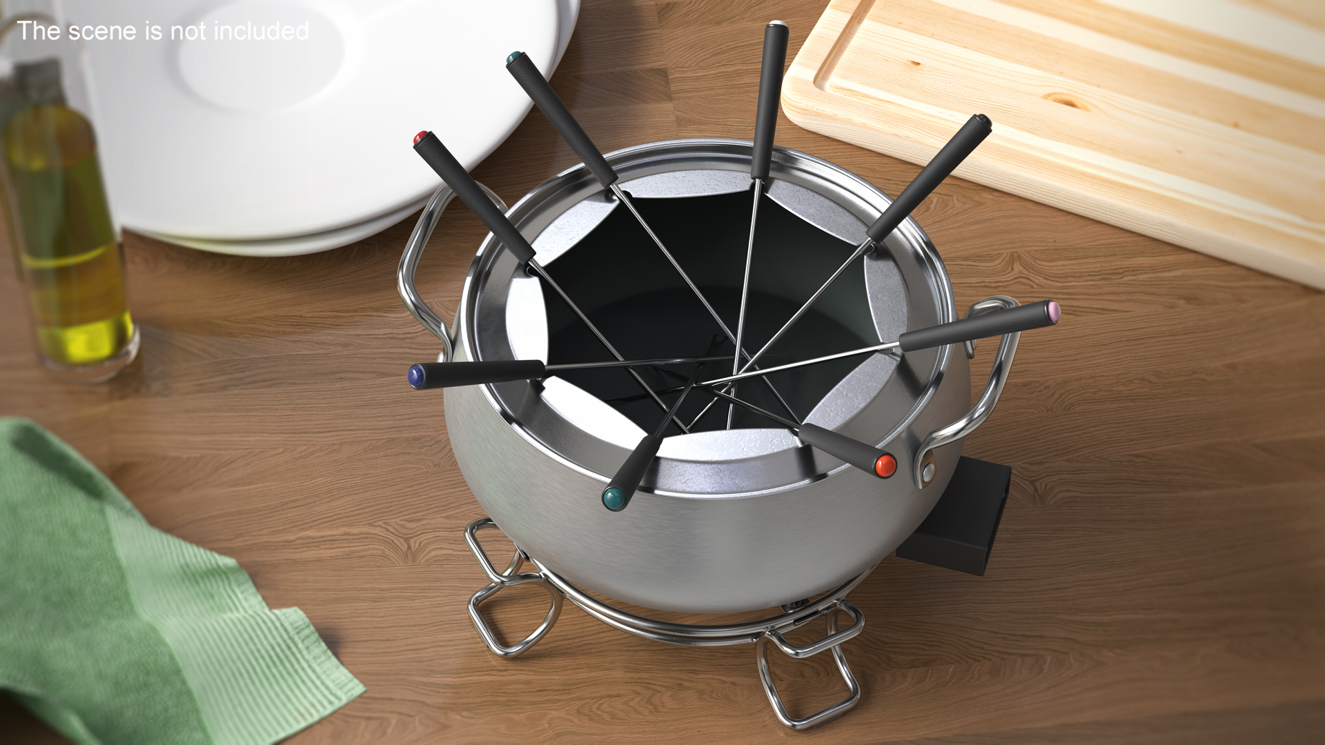 Electric Fondue Set 3D model