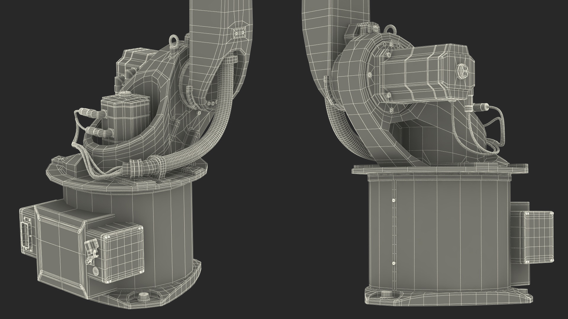 3D model Low Payload Robot Arm Kuka KR 6 2 Rigged