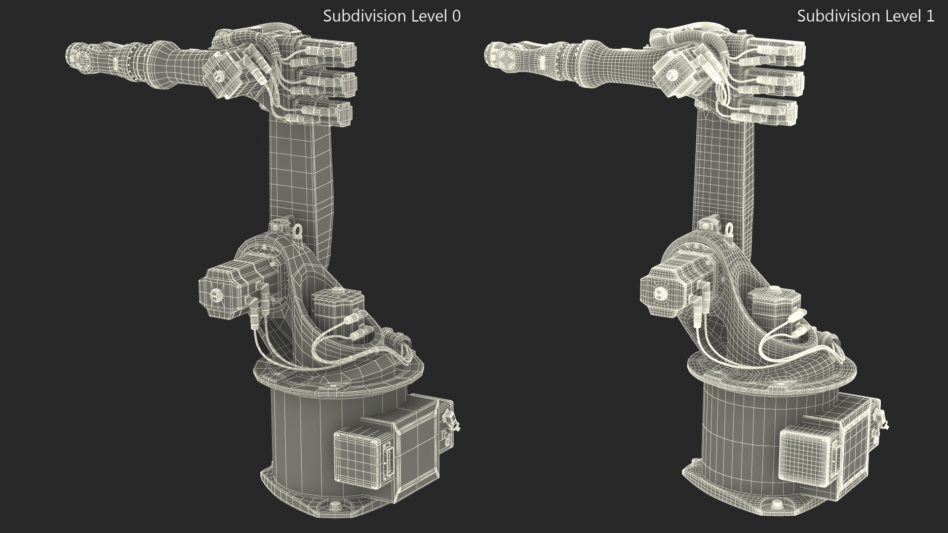 3D model Low Payload Robot Arm Kuka KR 6 2 Rigged