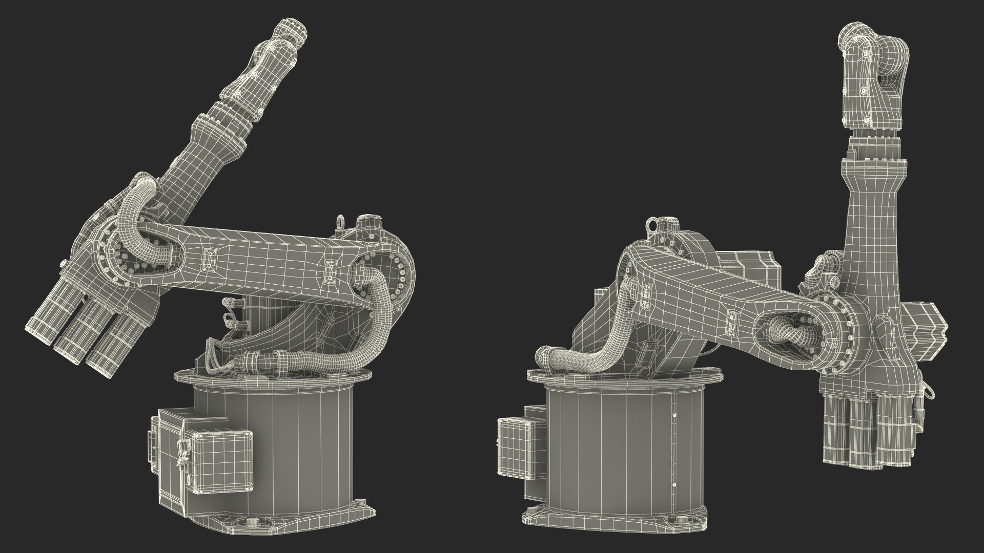 3D model Low Payload Robot Arm Kuka KR 6 2 Rigged