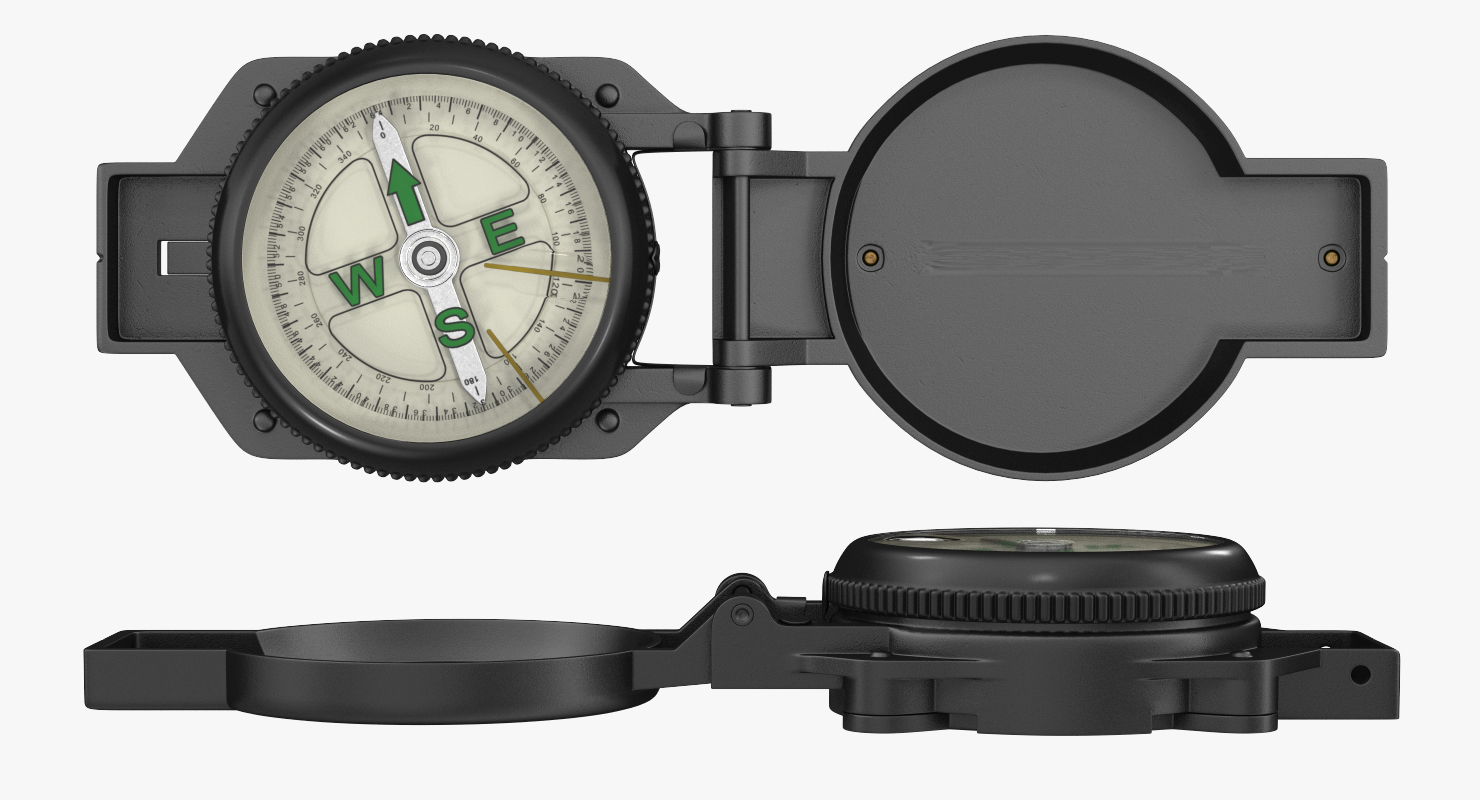 3D model Tourist Compass