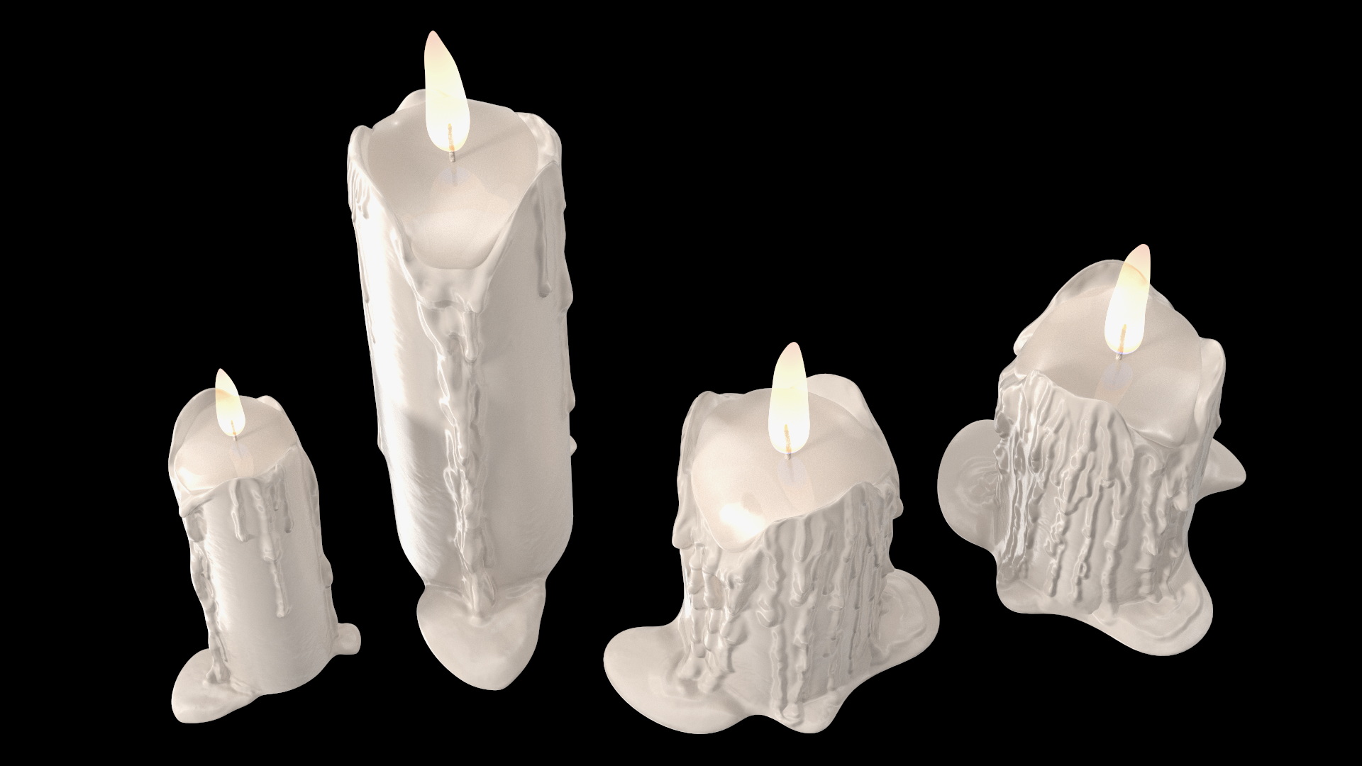 Calavera Flor de Vida with Candles 3D model