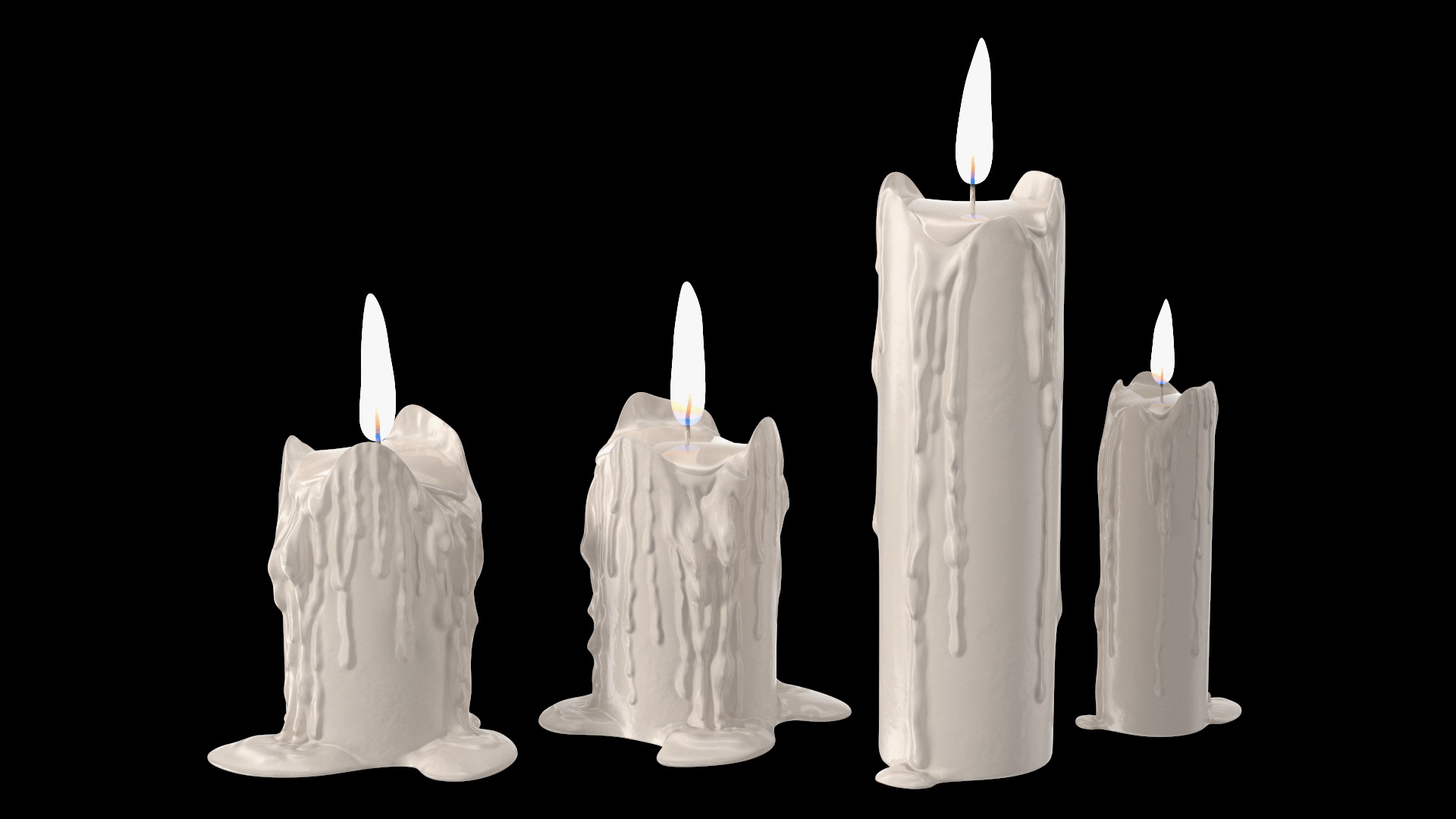 Calavera Flor de Vida with Candles 3D model