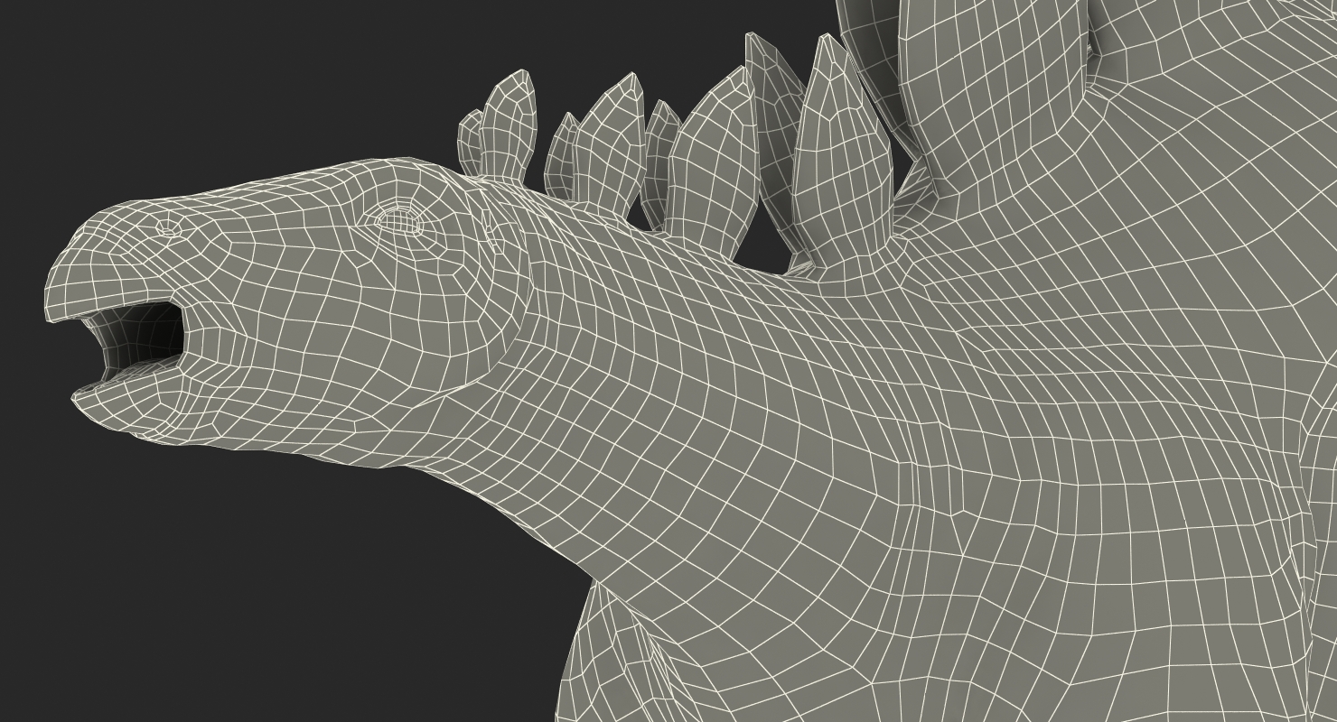 3D Stegosaurus Rigged model