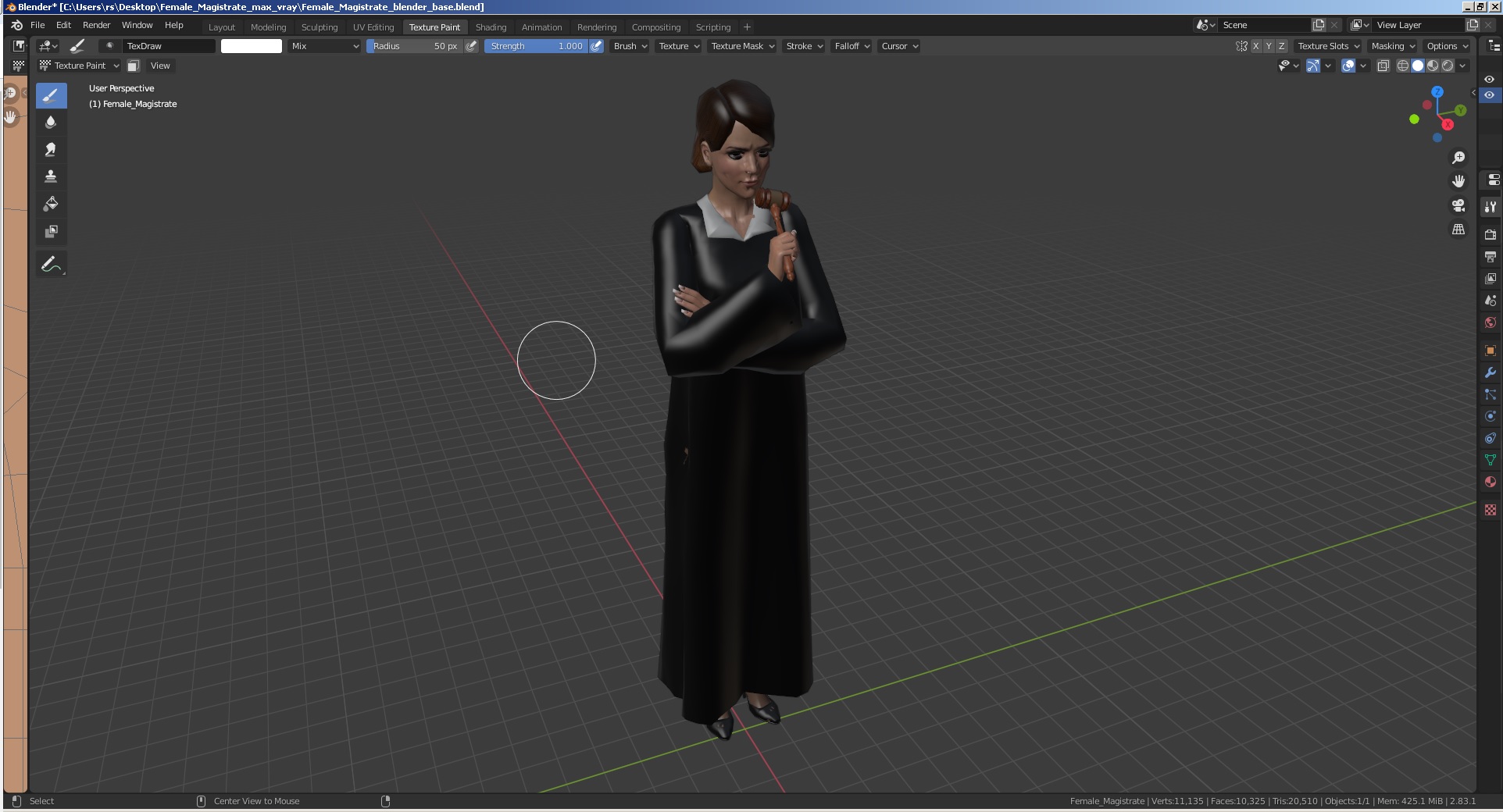 Female Magistrate 3D