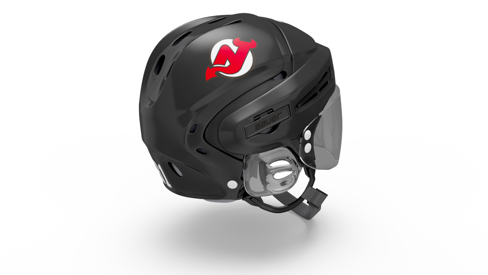 3D Hockey Helmet NJ Devils model