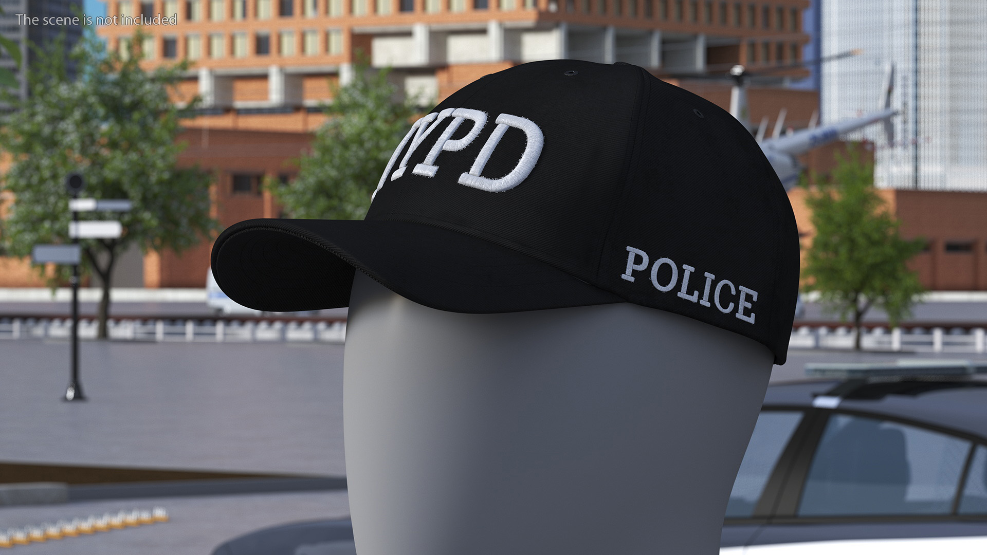 NYPD Police Baseball Cap 3D model