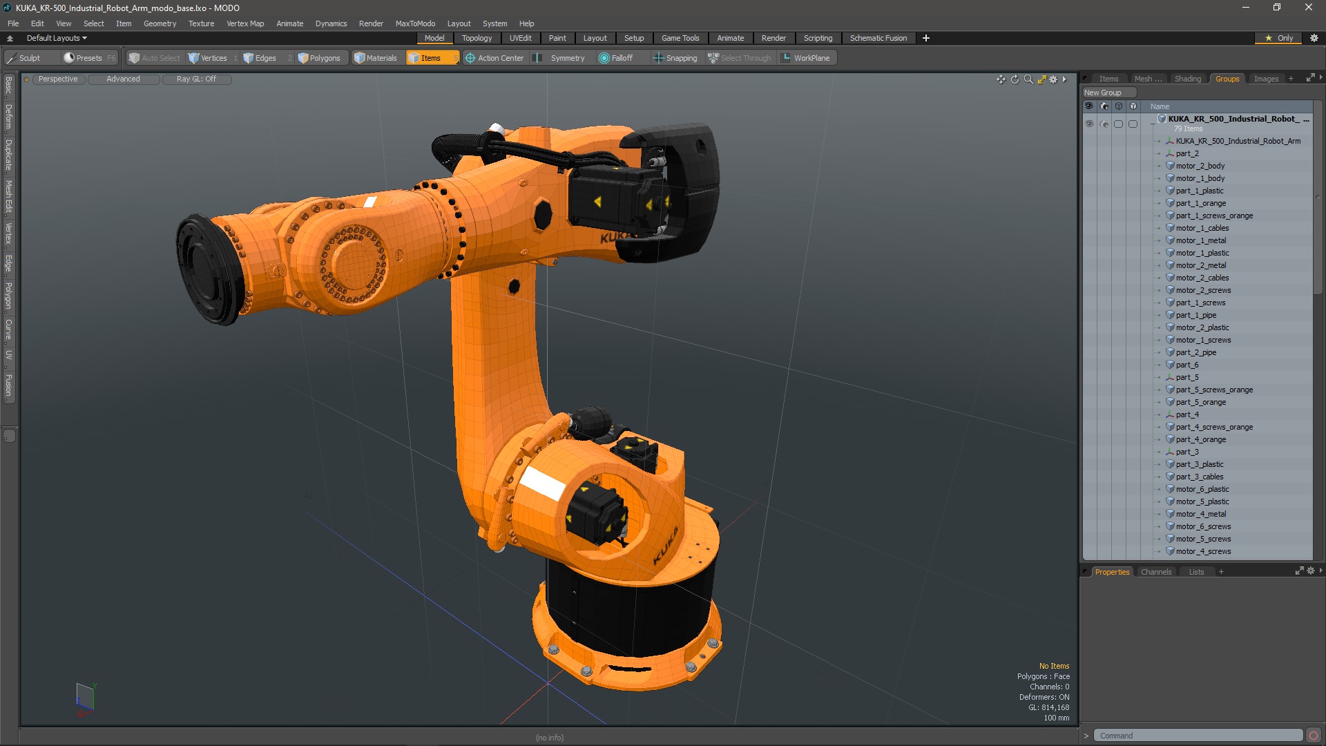 KUKA KR-500 Industrial Robot Arm 3D