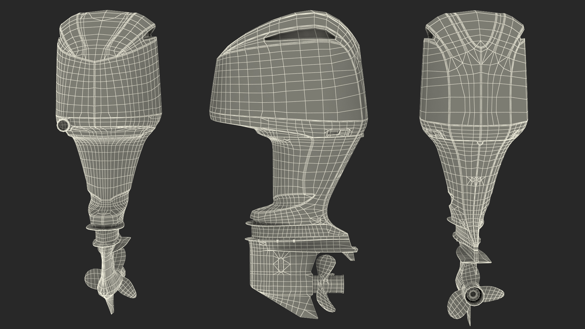 Outboard Motor 3D model