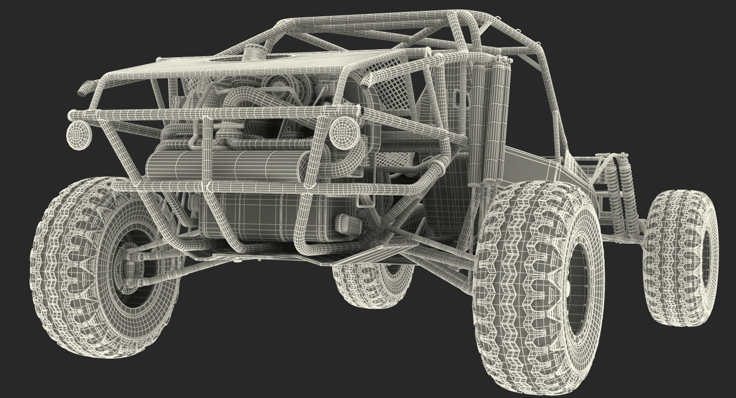 Dune Buggy Rigged 3D