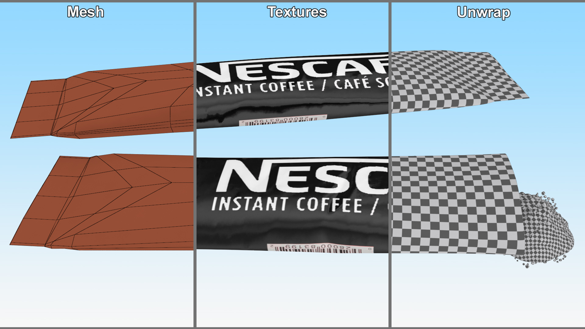 3D Nescafe Clasico Stick