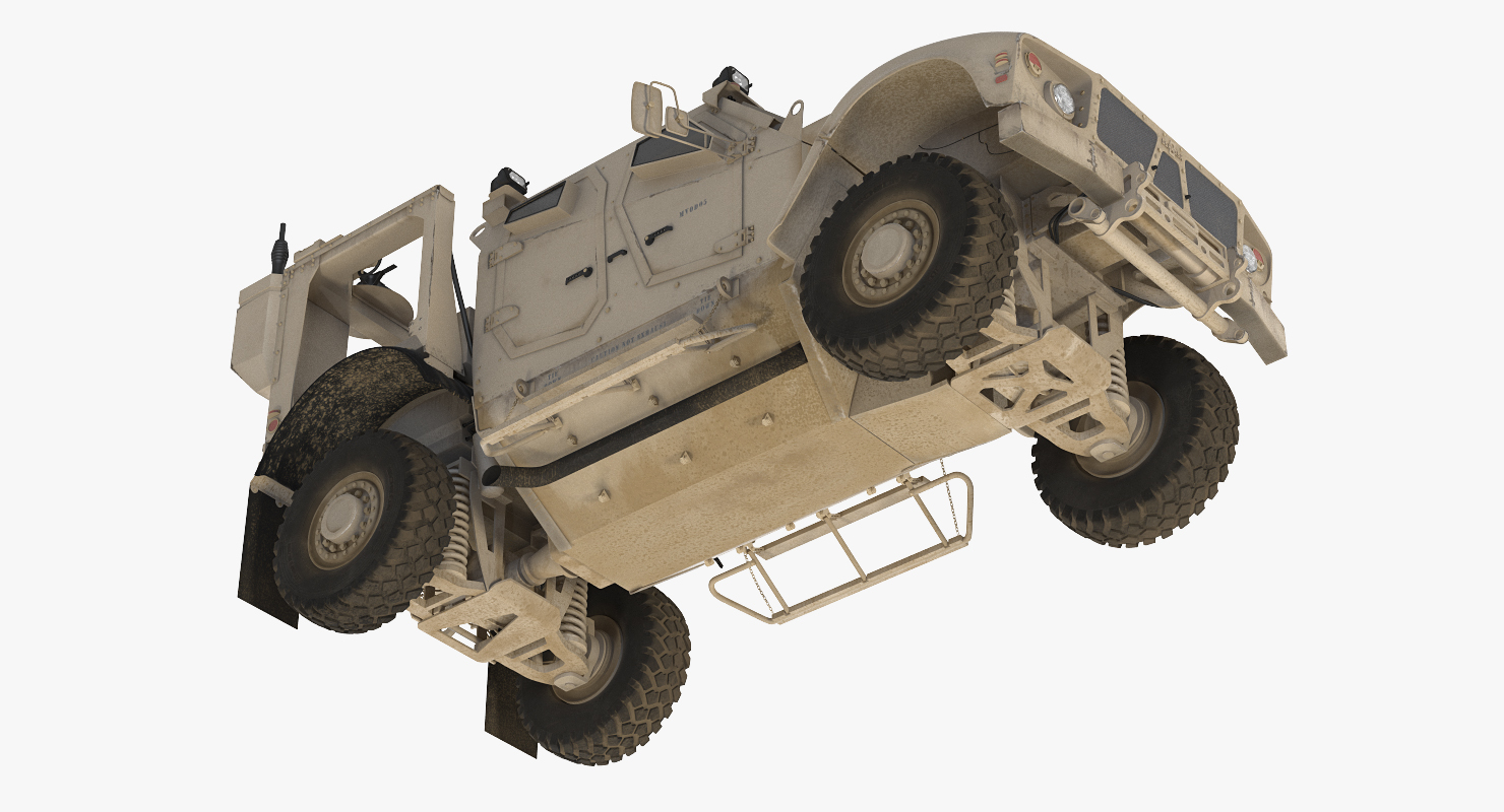 3D Oshkosh M ATV Mine Resistant Ambush Protected Vehicle model