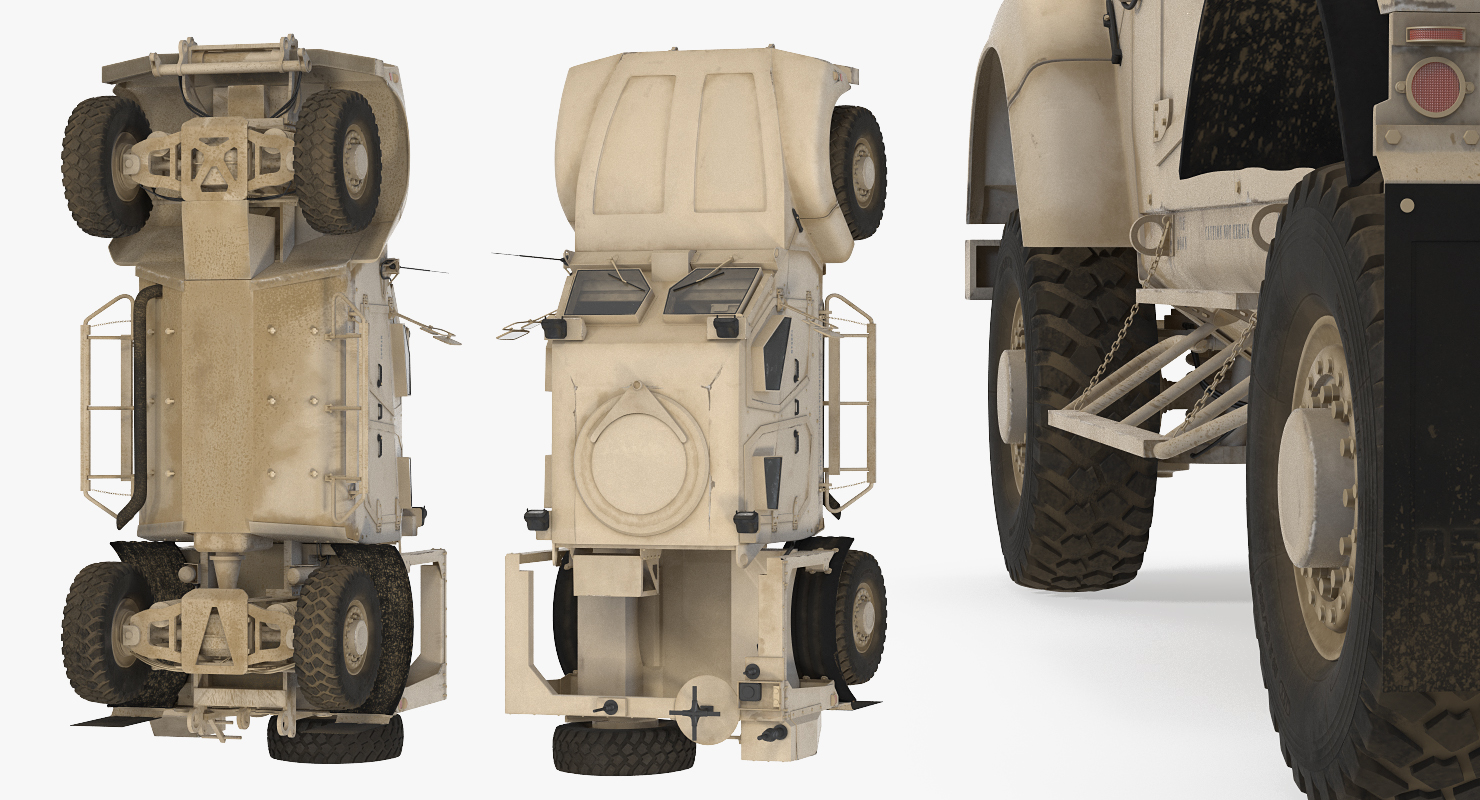 3D Oshkosh M ATV Mine Resistant Ambush Protected Vehicle model