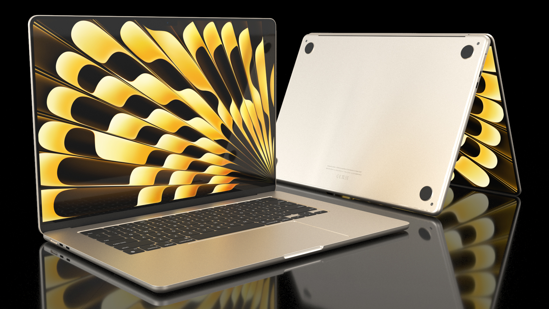 Apple MacBook Air 15 Inches Starlight 3D