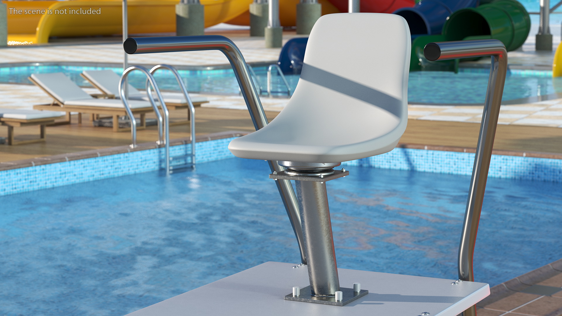 Swimming Pool Lifeguard Chair 3D model