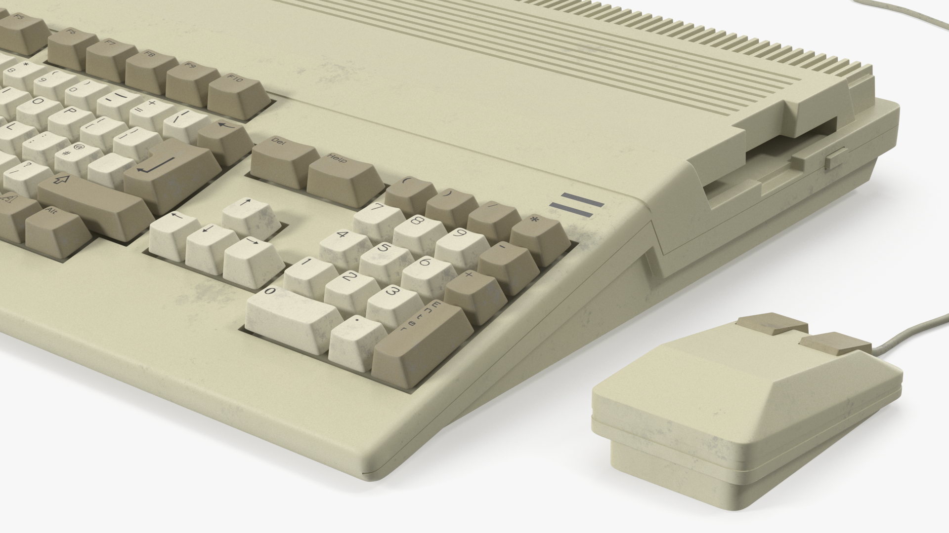 3D Old Home Computer Keyboard