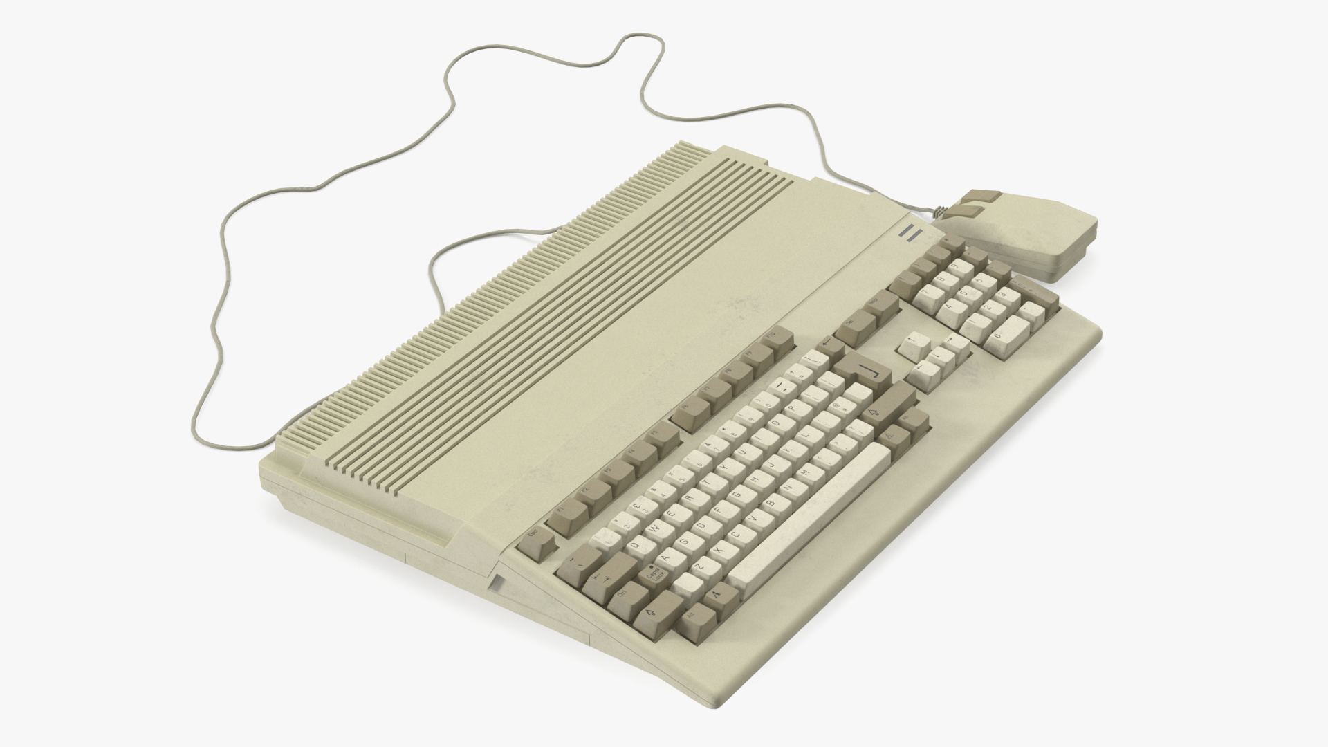 3D Old Home Computer Keyboard