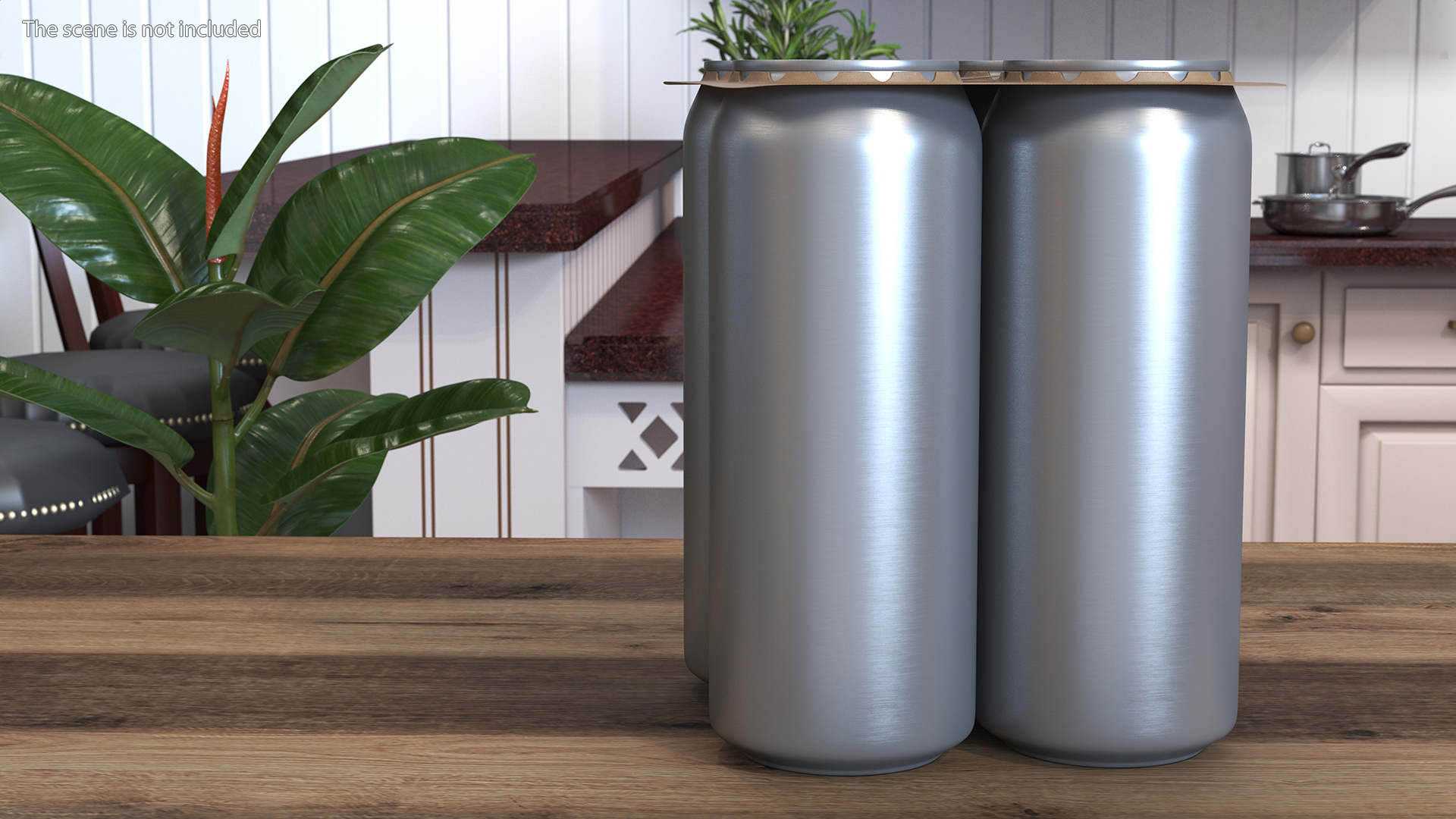 Paperboard 4 Pack Beer Can Carrier 3D model