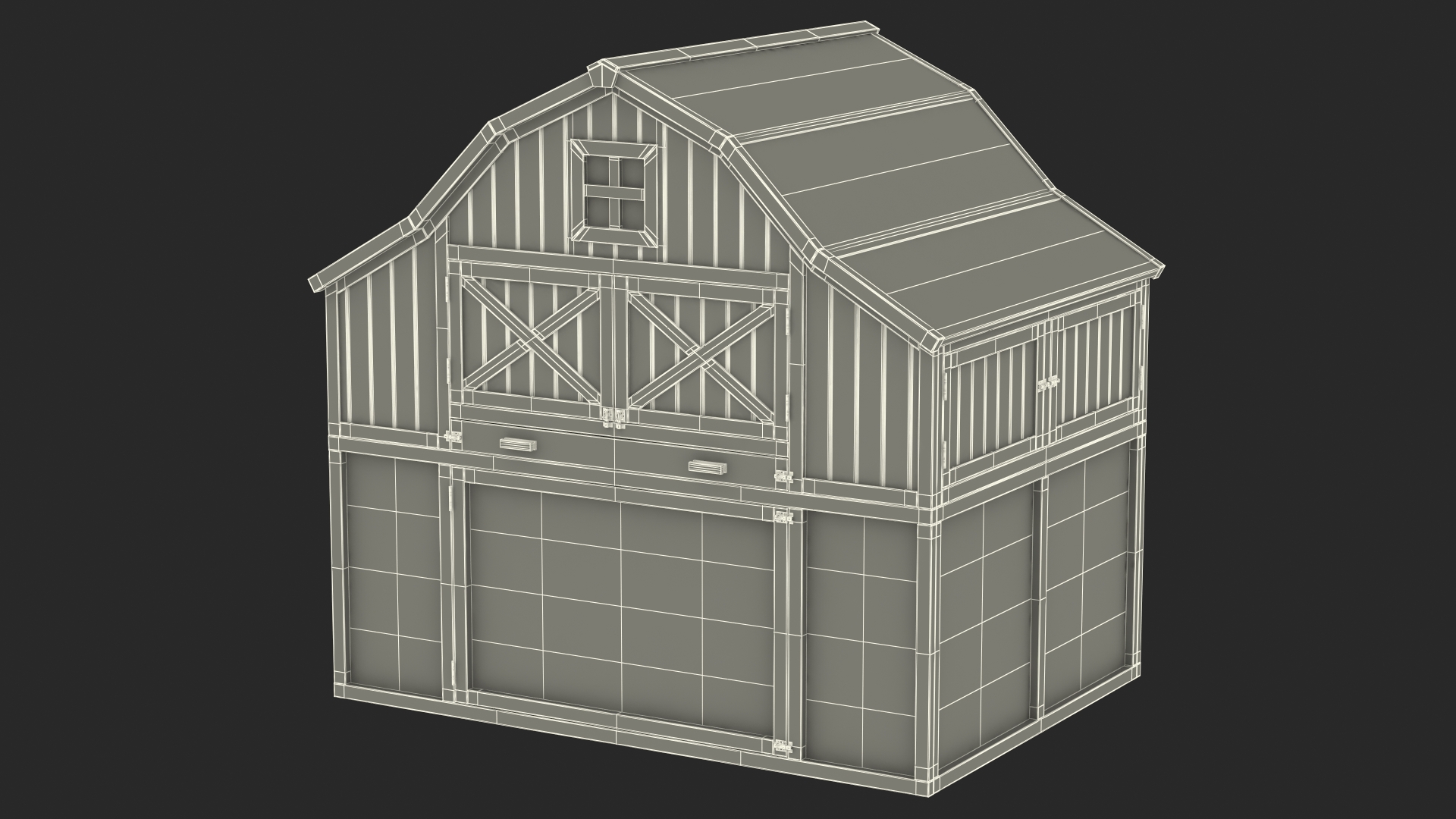 3D Chicken Coop Red