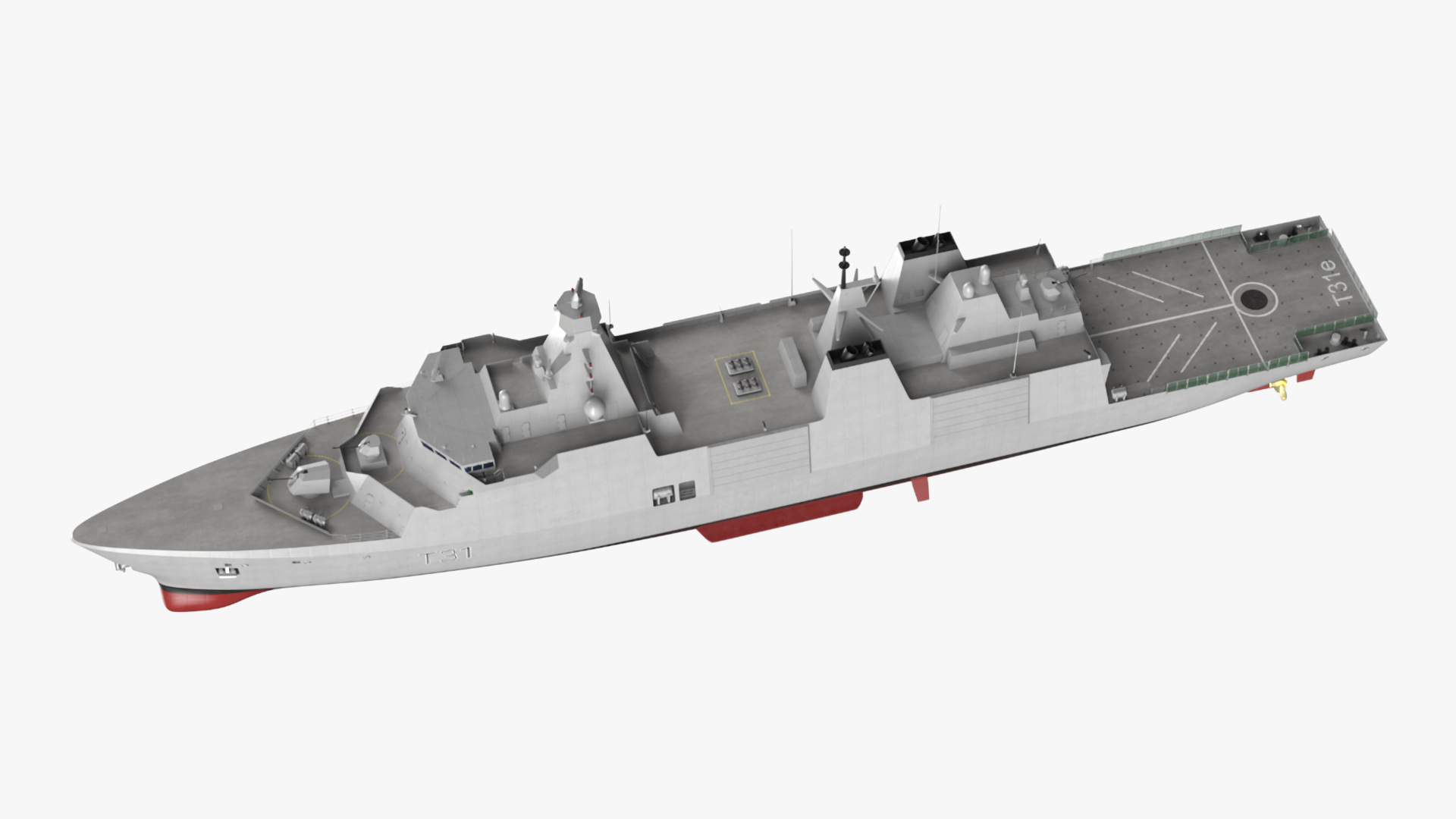 3D model Type 31 Frigate