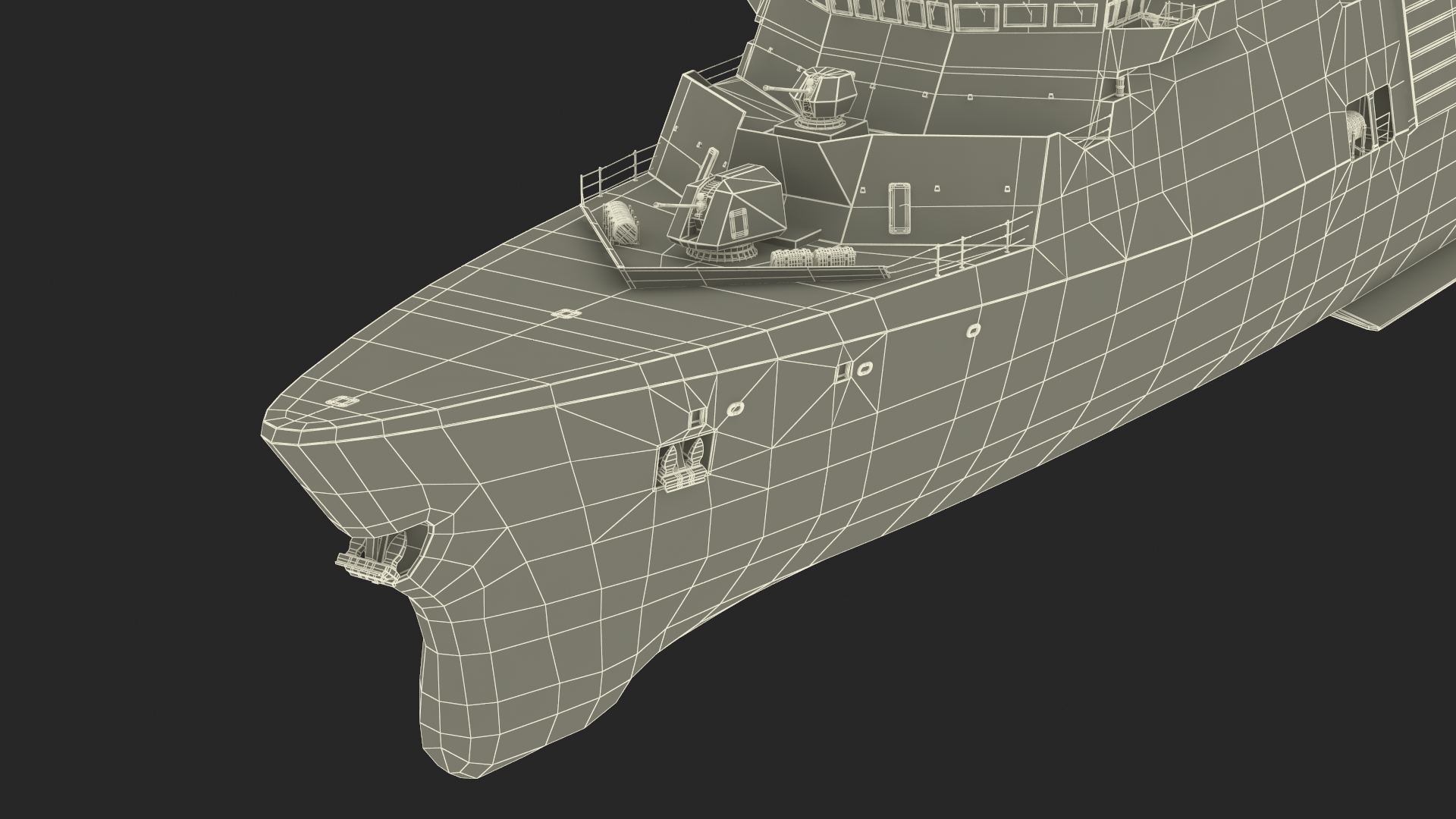 3D model Type 31 Frigate