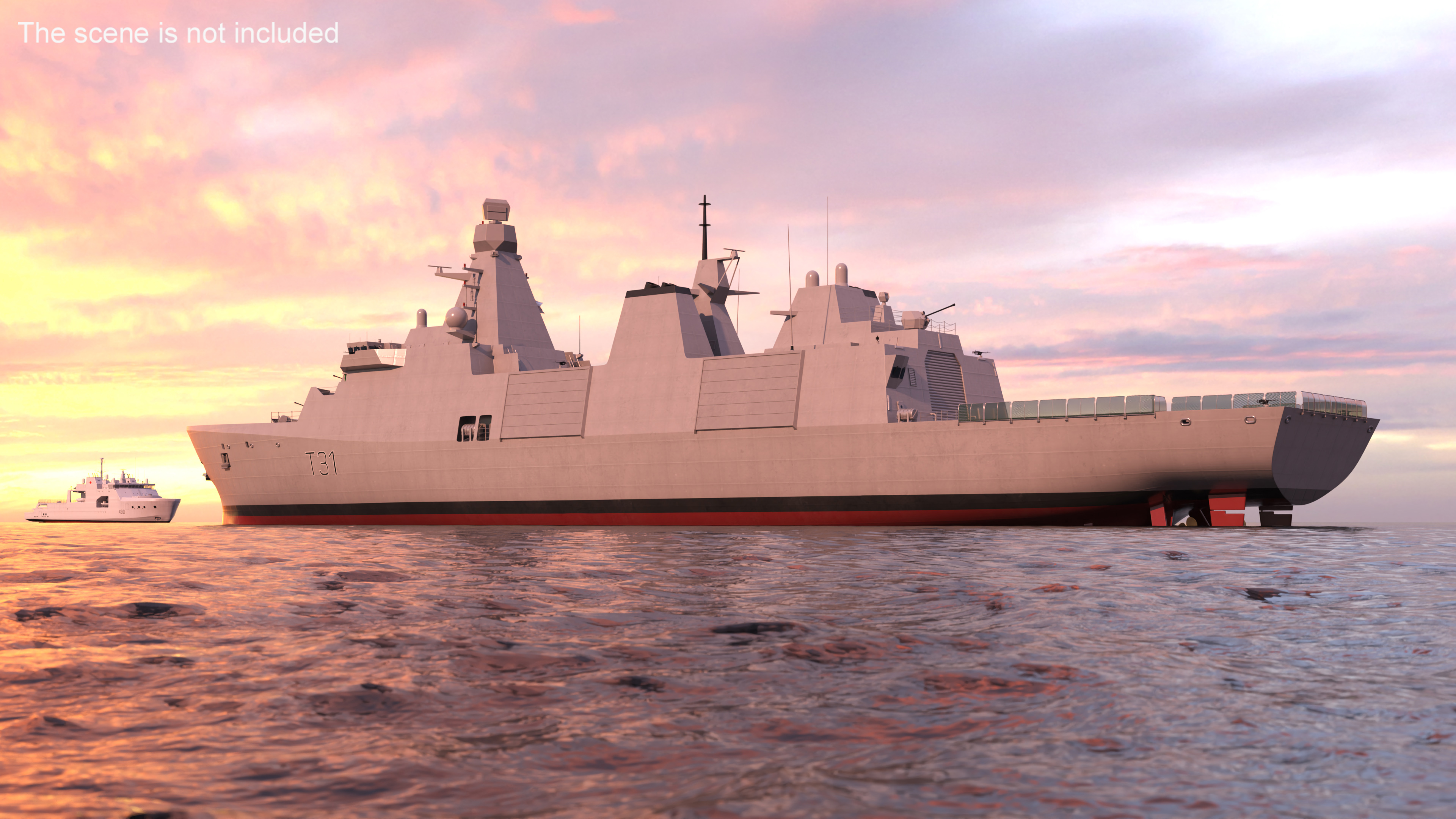 3D model Type 31 Frigate