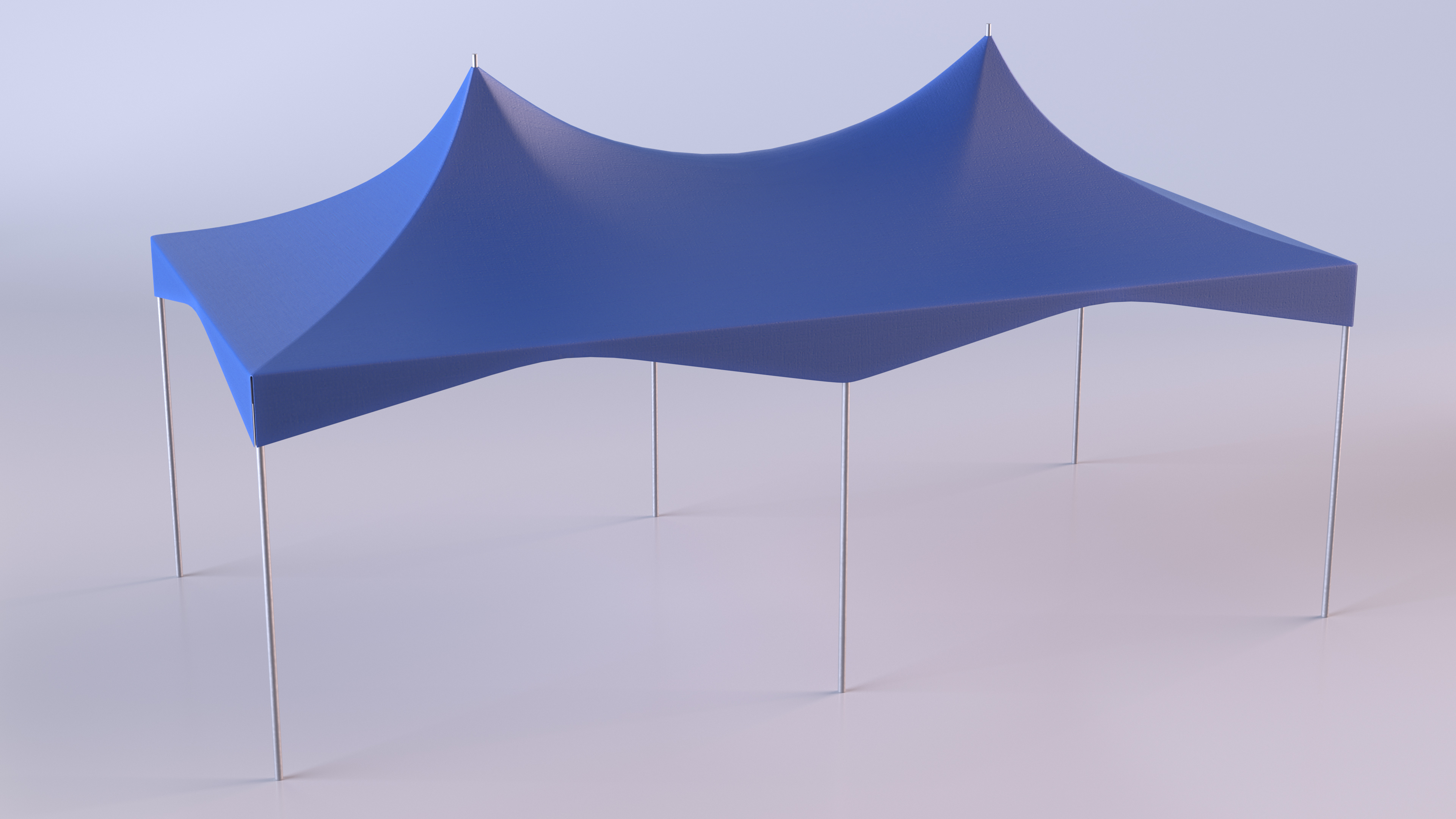 Wedding Tent Blue 3D