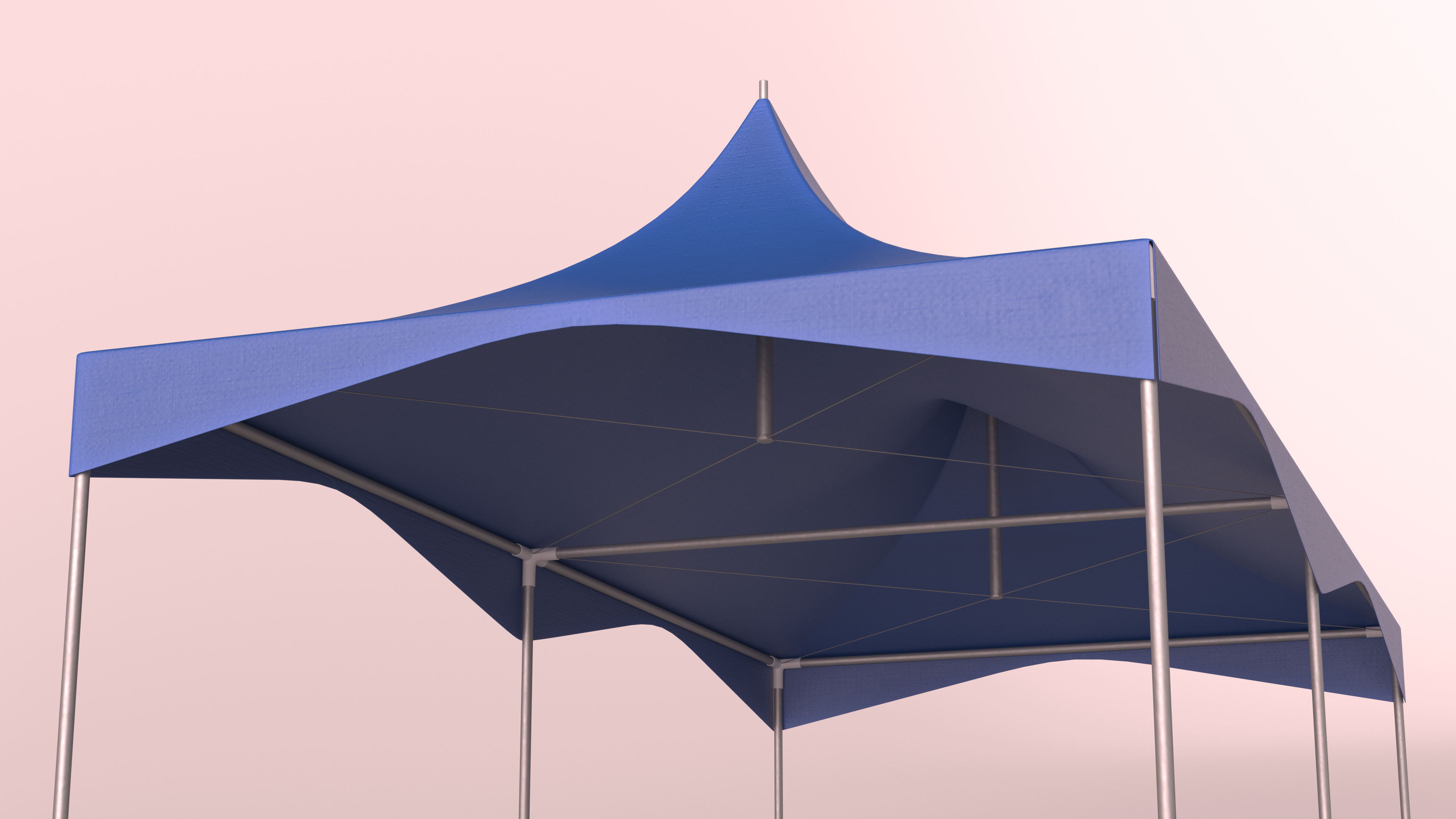 Wedding Tent Blue 3D