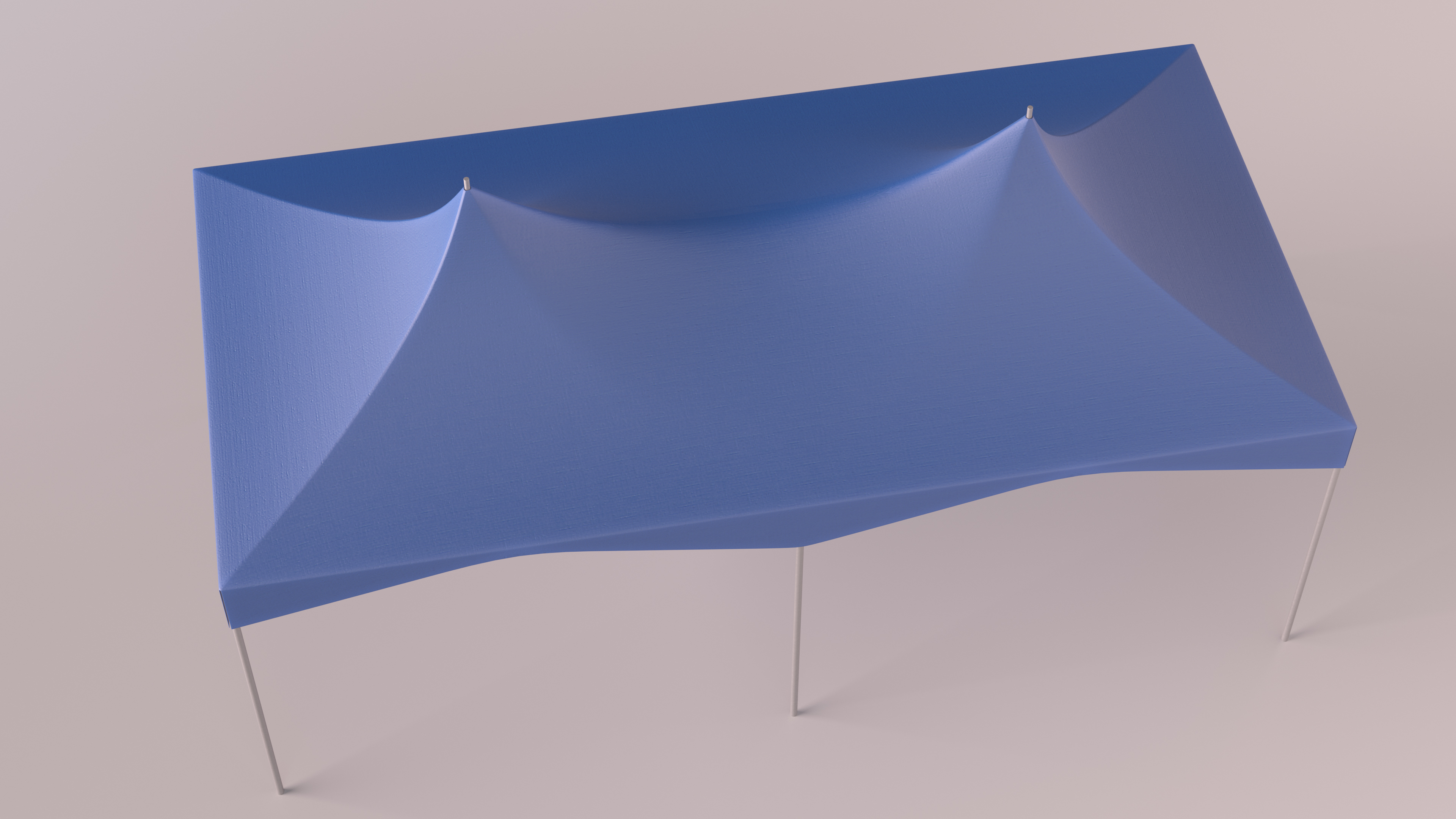 Wedding Tent Blue 3D