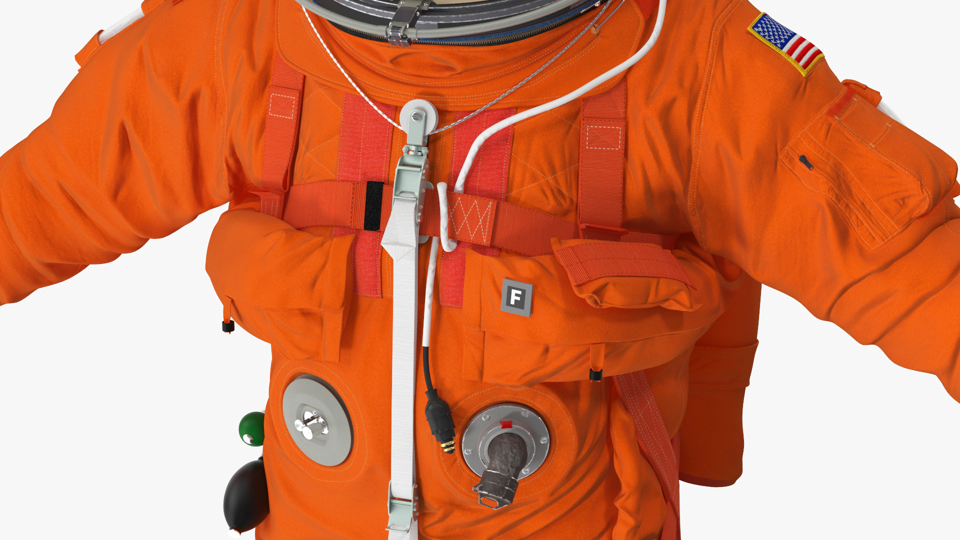 3D Advanced Crew Escape Astronaut Fur Rigged