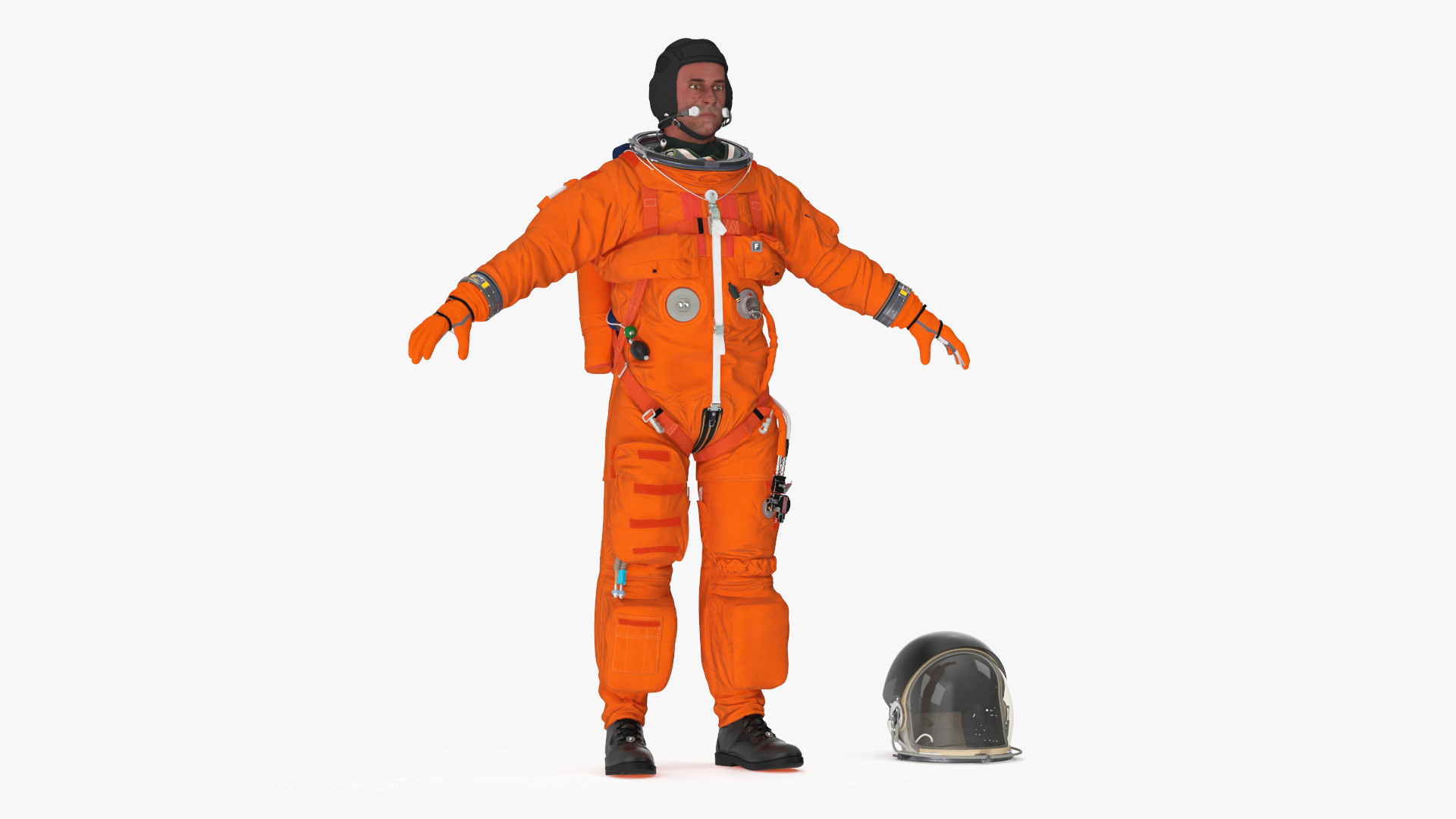 3D Advanced Crew Escape Astronaut Fur Rigged