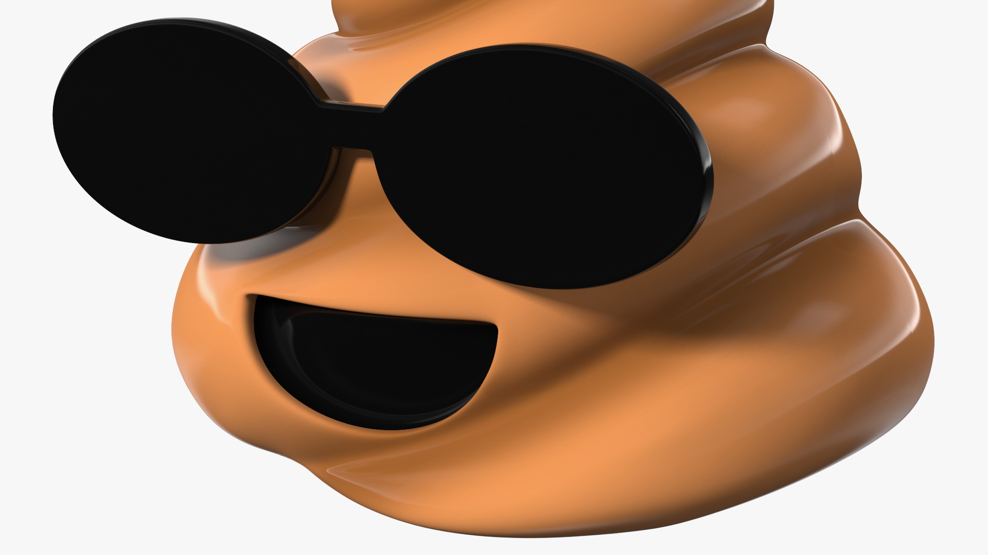 Sunglasses Poop Emoji Smile 3D