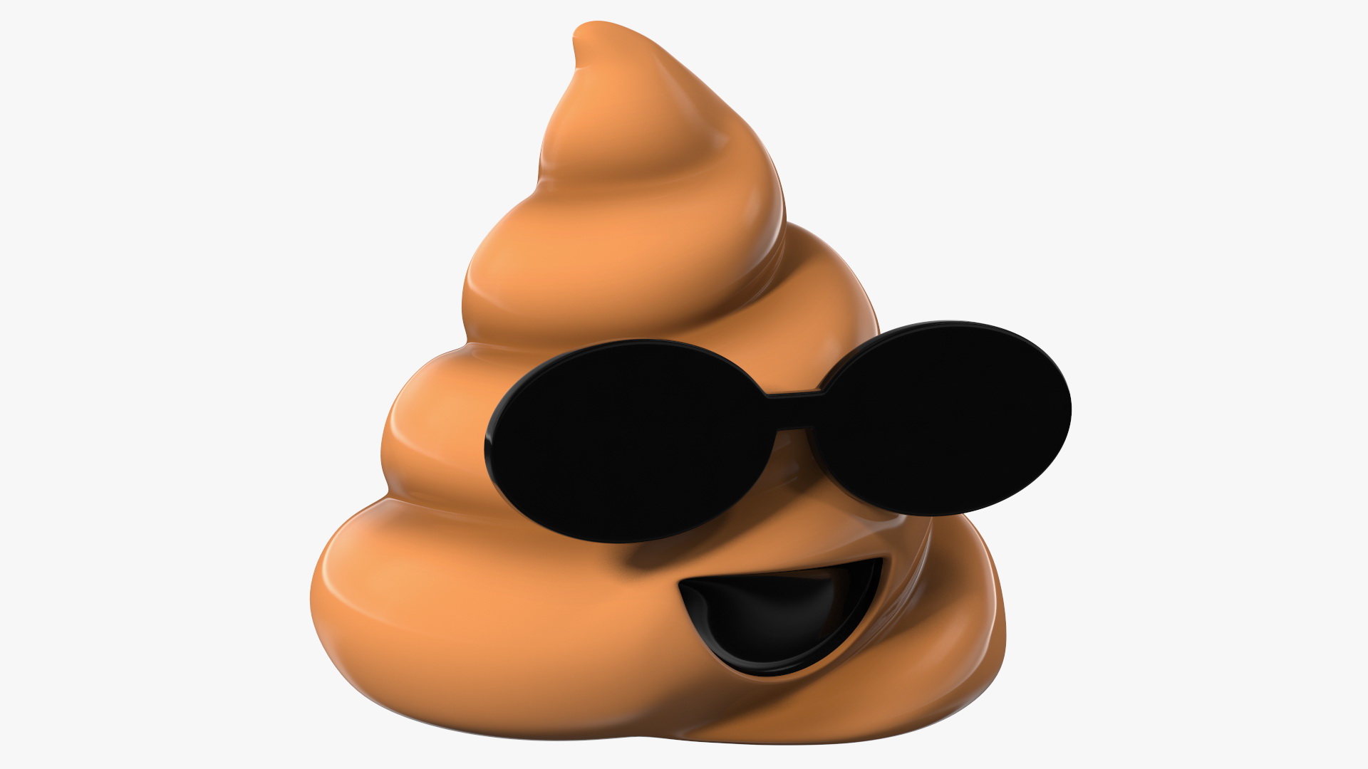 Sunglasses Poop Emoji Smile 3D