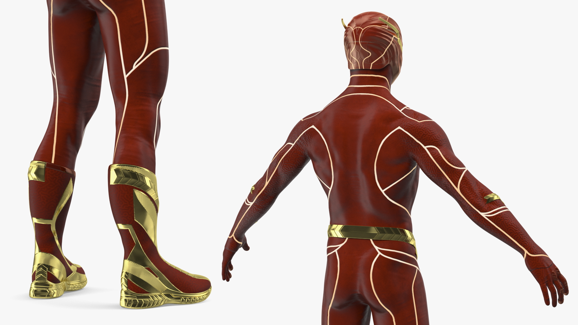 3D model DC Character Flash Rigged