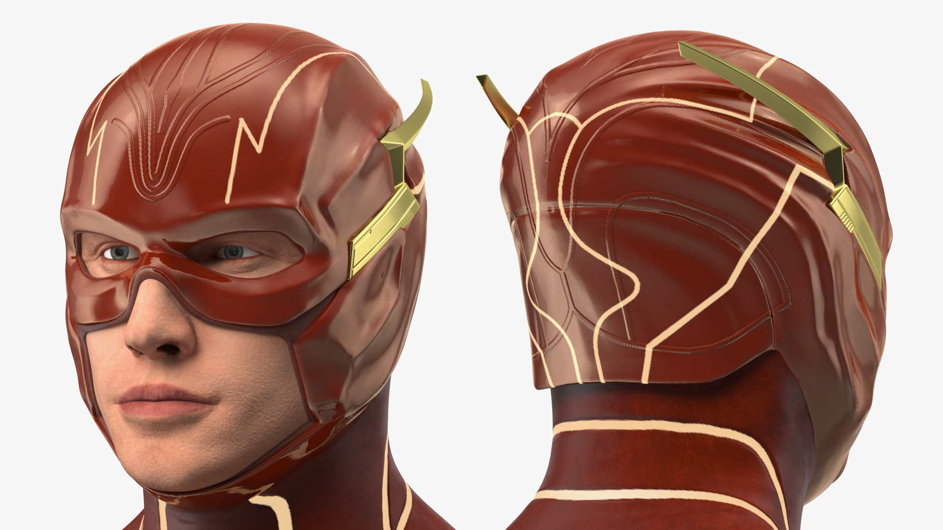 3D model DC Character Flash Rigged