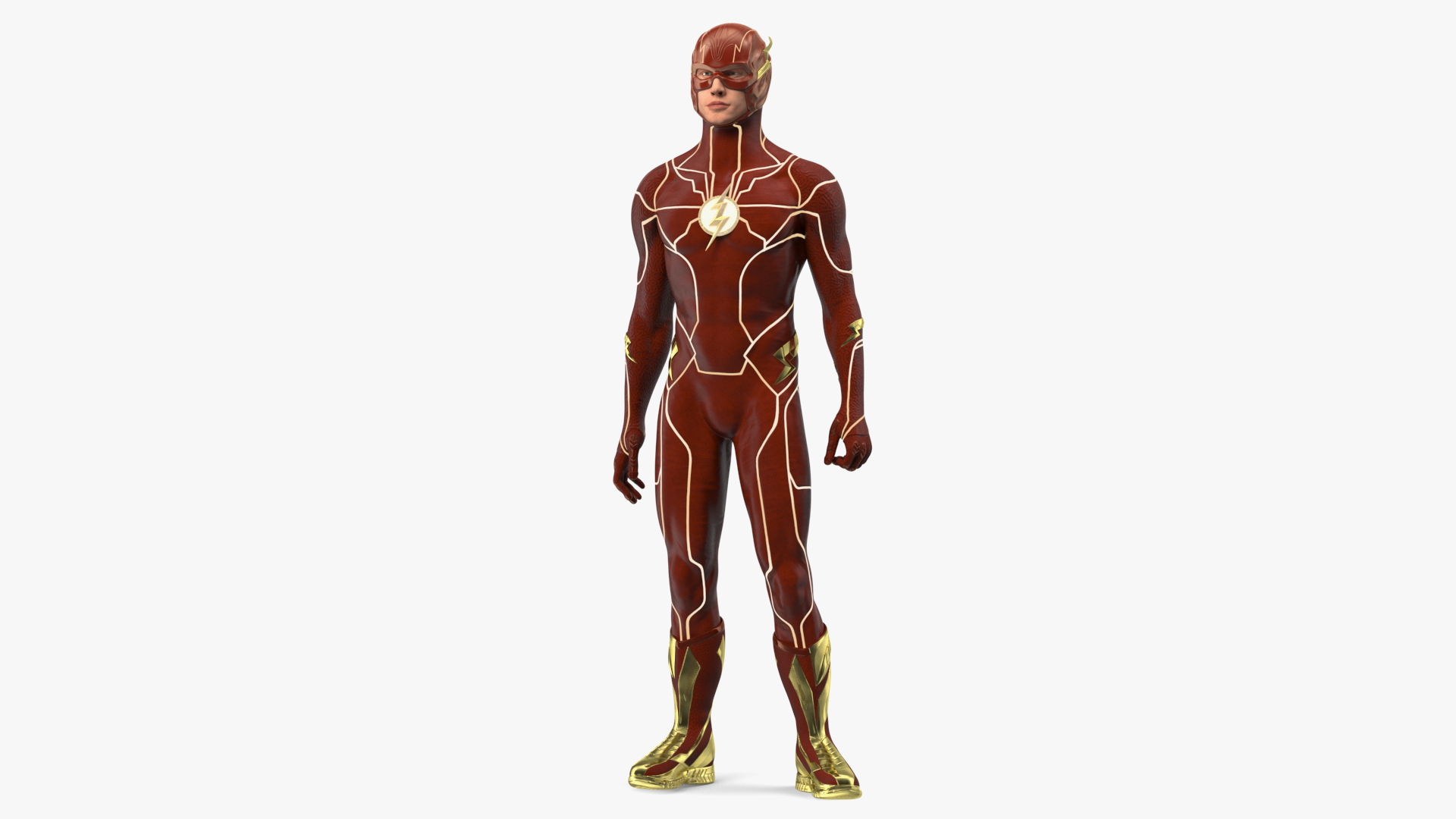 3D model DC Character Flash Rigged