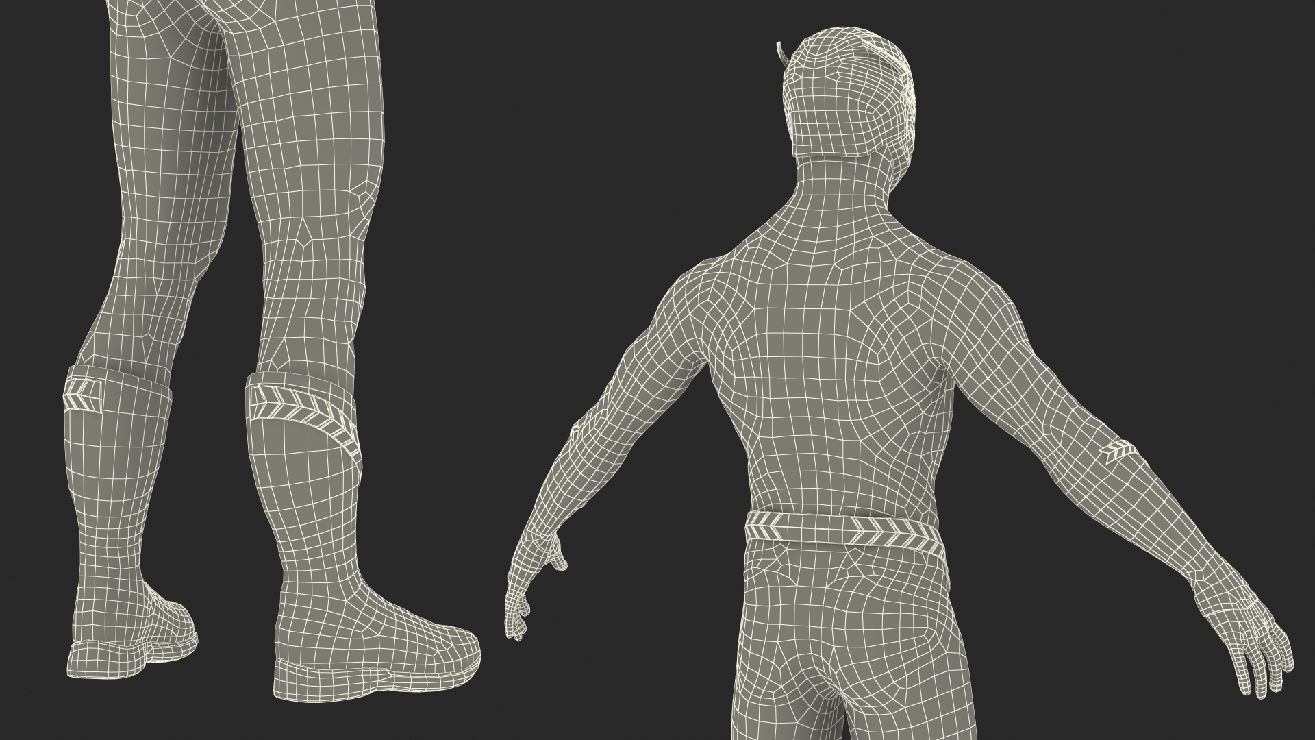 3D model DC Character Flash Rigged