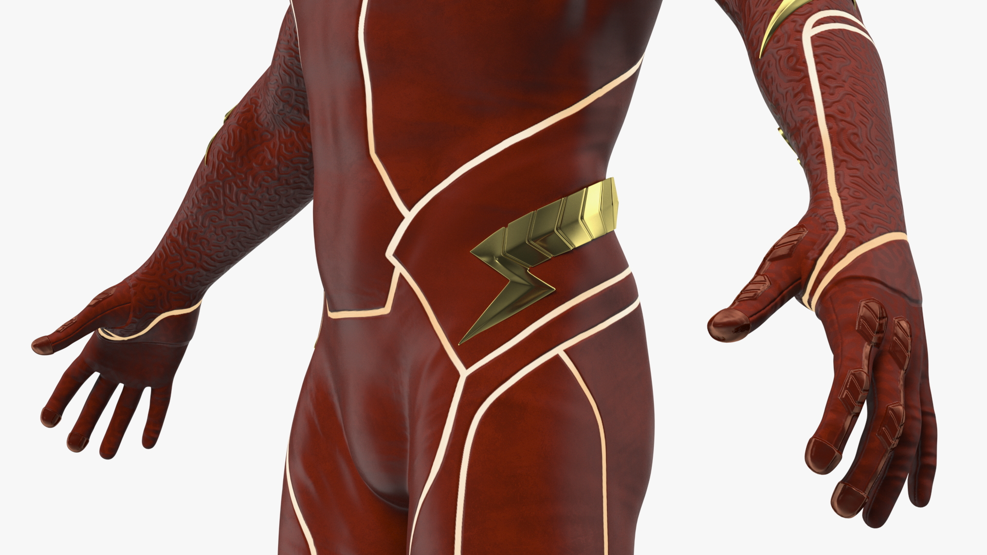 3D model DC Character Flash Rigged