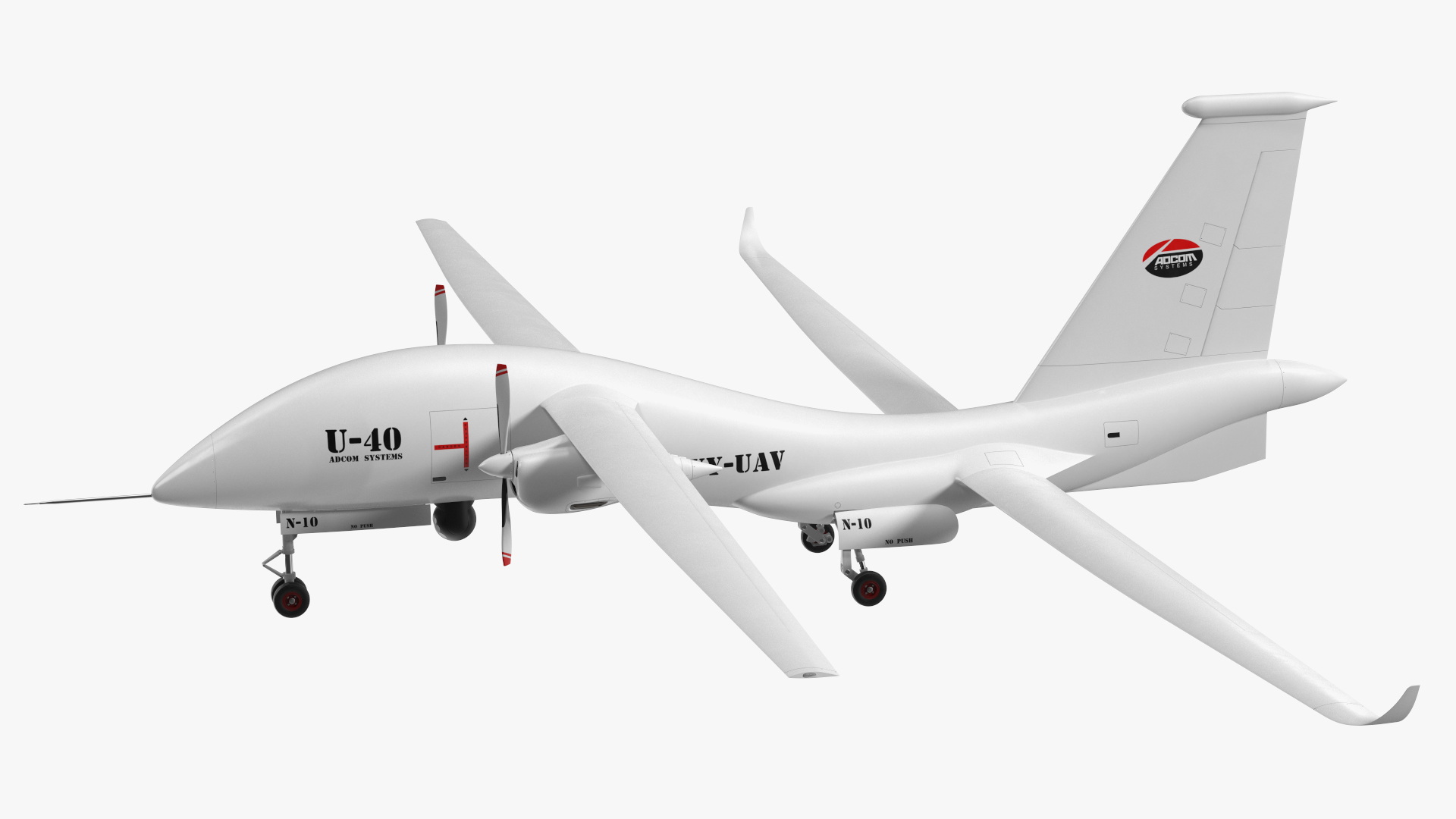 Yabhon United 40-UAV White Color 3D